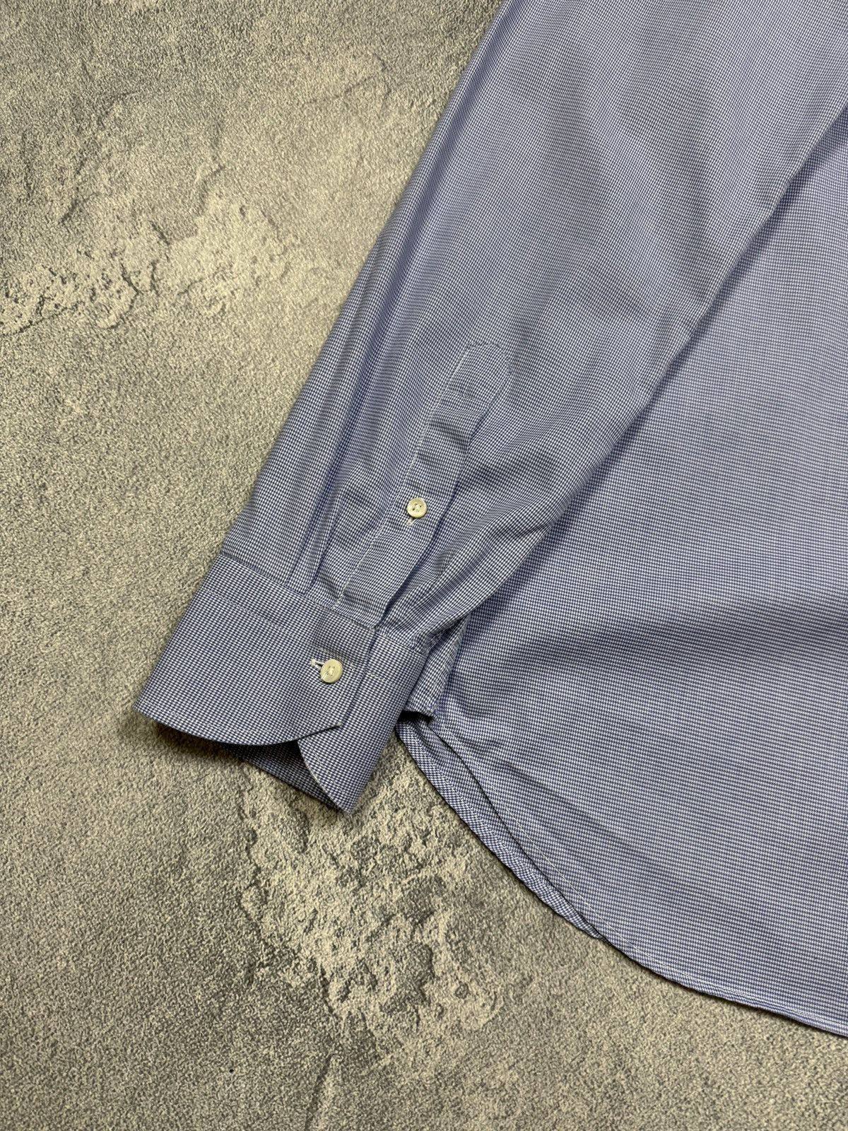 Canali Canali Shirt Men Size L Check Long Sleeve Button Up Blue Size US L / EU 52-54 / 3 - 8 Thumbnail