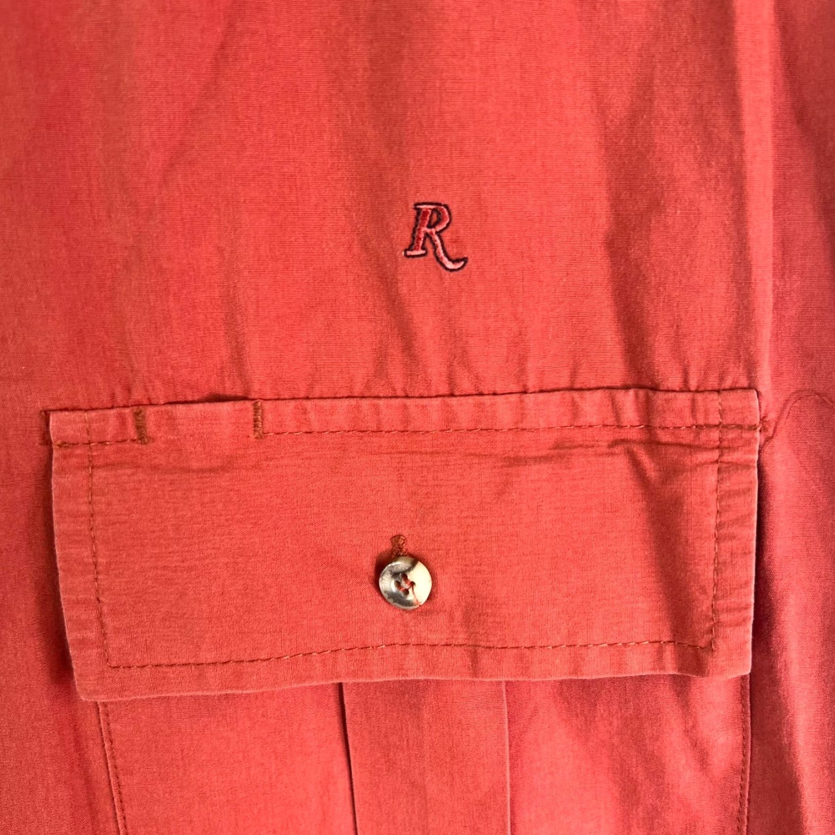 Vintage Remington Button-Down Shirt XL Red Short Sleeve Casual Workwear Men Size US XL / EU 56 / 4 - 2 Thumbnail