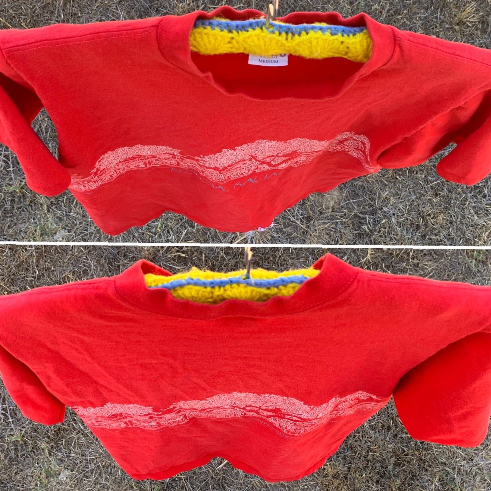 Vintage VINTAGE Crazy Shirts Hawaii T-Shirt M Red 1980s Men Graphic Tee Single Stitch 100% Cotton USA Size US M / EU 48-50 / 2 - 3 Thumbnail