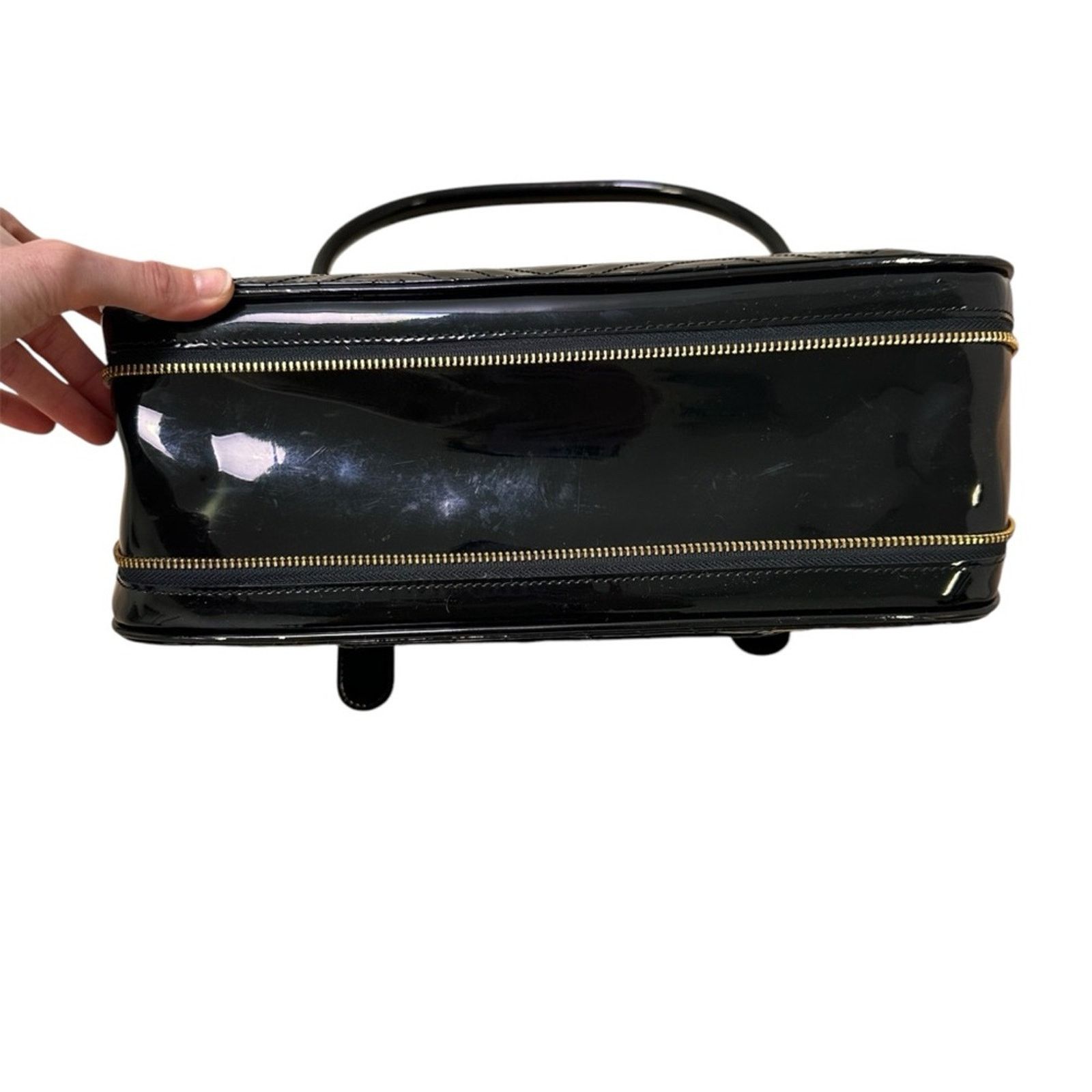 Ted Baker Ted Baker Agathis Quilted Patent Shoulder Bag - Black Size ONE SIZE - 4 Thumbnail