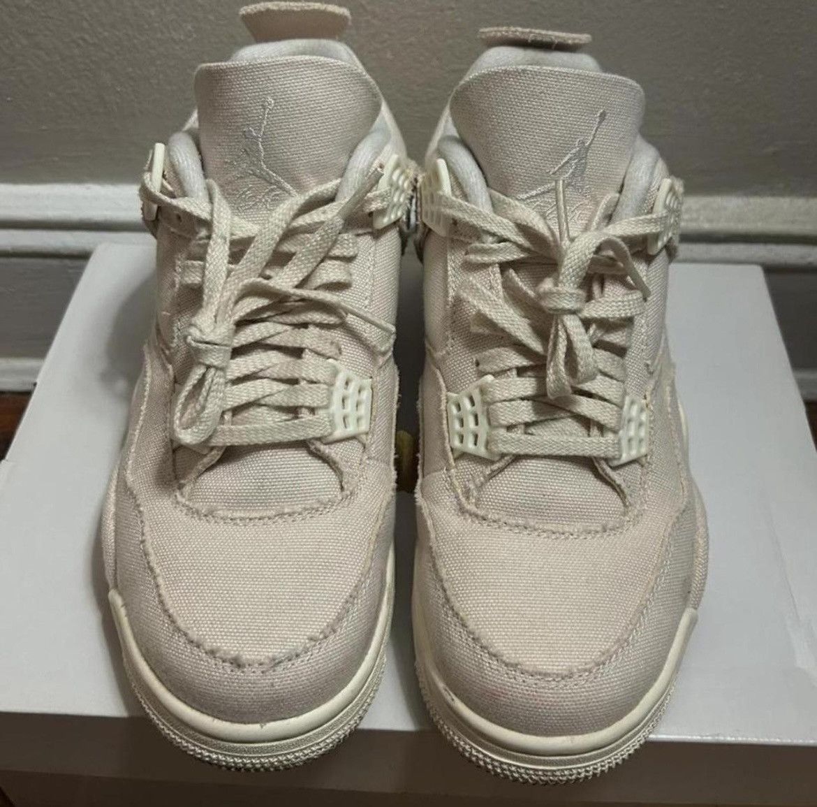 Jordan Brand Air Jordan 4 Retro “Blank Canvas” US Size Womens 7.5 Size US 7.5 / IT 37.5 - 5 Thumbnail