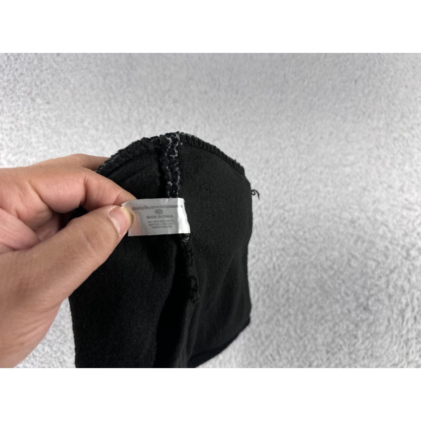 Vintage Polar Knitz Beanie Toque Adult One Size Black Knit 100% Polyester Ski Snow Size ONE SIZE - 5 Thumbnail