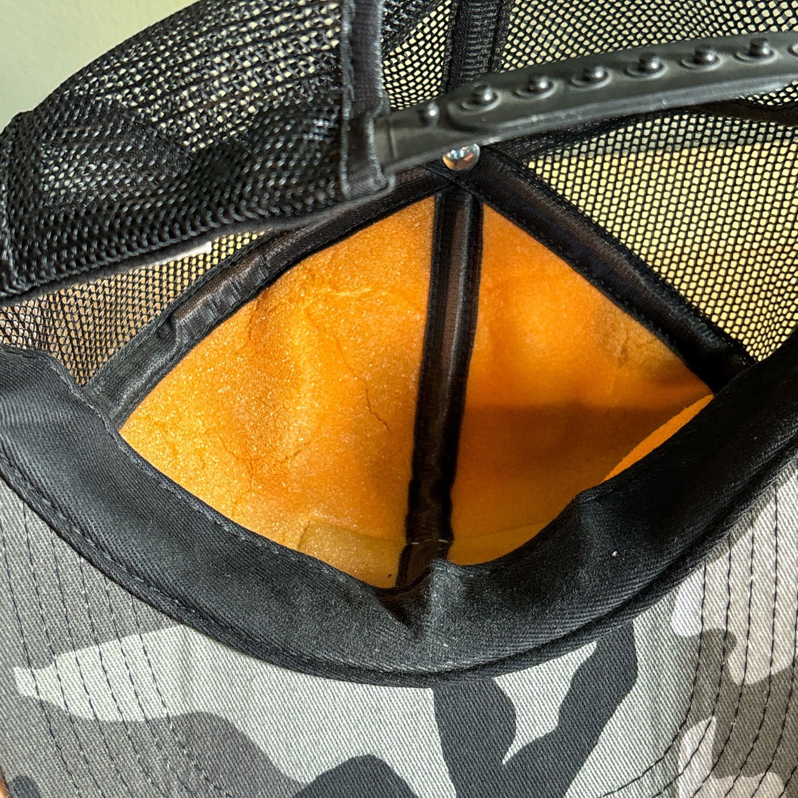 Other Vintage CAT Caterpillar Camouflage Mesh Trucker Snapback Hat Size ONE SIZE - 7 Thumbnail