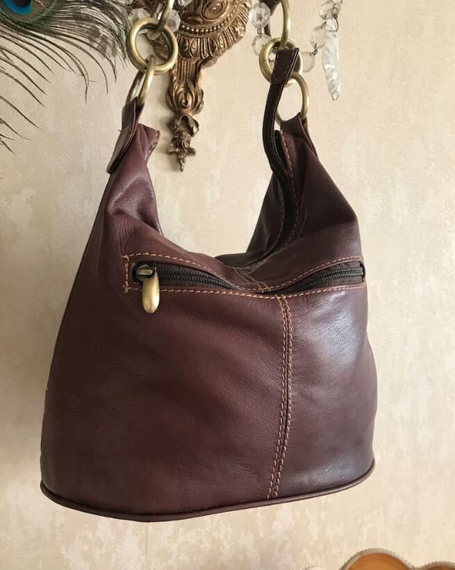 Other 2000s Vintage Brown Soft Leather Bag by Nova Leather Size ONE SIZE - 4 Thumbnail