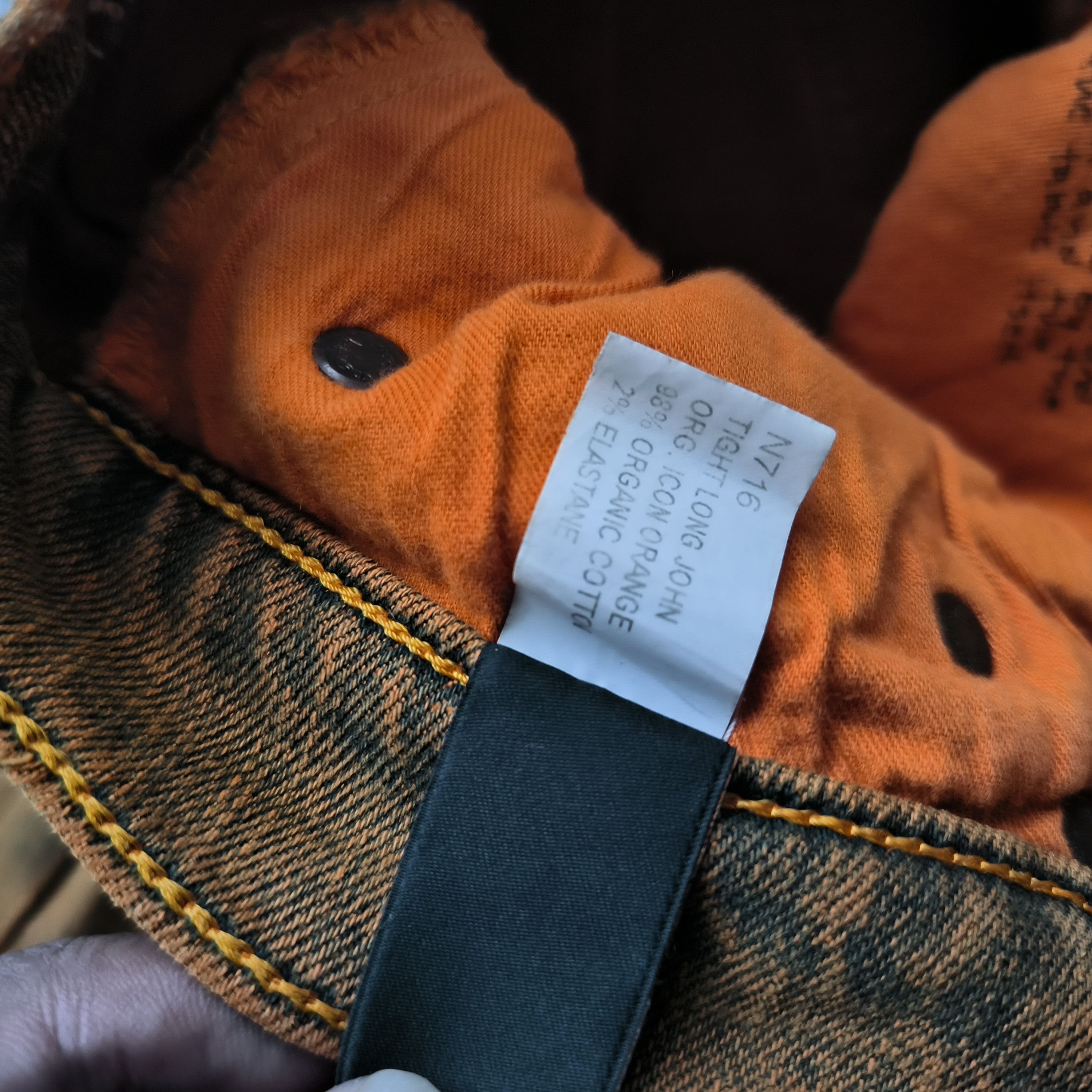 Nudie Jeans Nudie Tigh Long John Orange Jeans Size US 26 / EU 42 - 7 Thumbnail