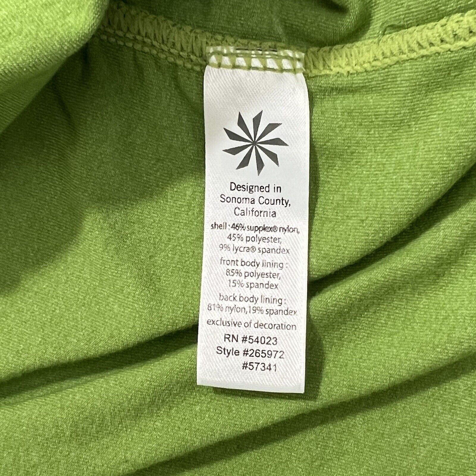 Gap Athleta Crossback Athletic Tank Top Green + Gray Logo Shirt Size S / US 4 / IT 40 - 11 Thumbnail