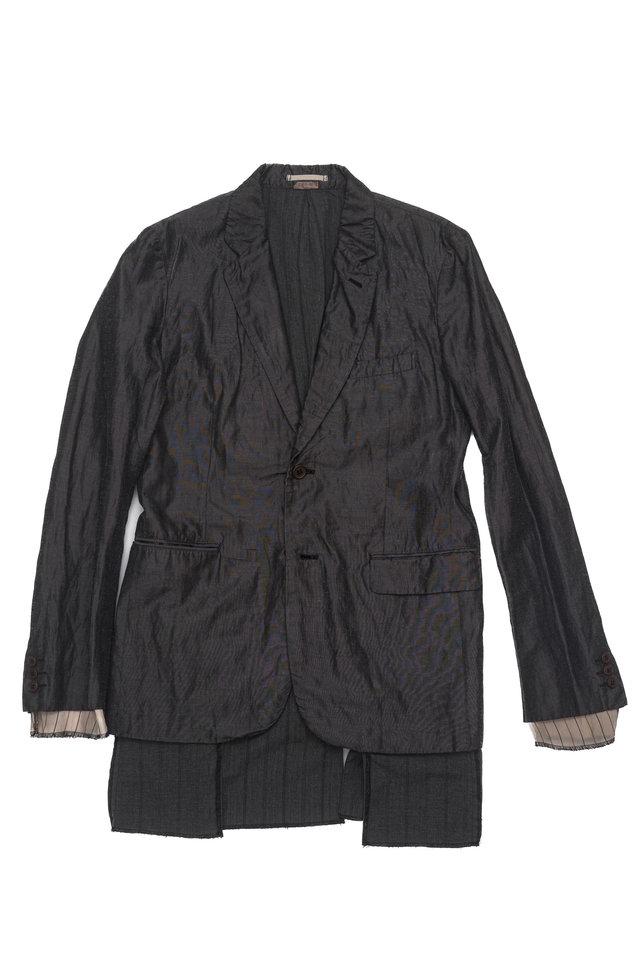 Comme des Garcons Homme Plus Comme des Garcons Homme Plus Layered Pinstripe Blazer M Size 38R - 1 Thumbnail