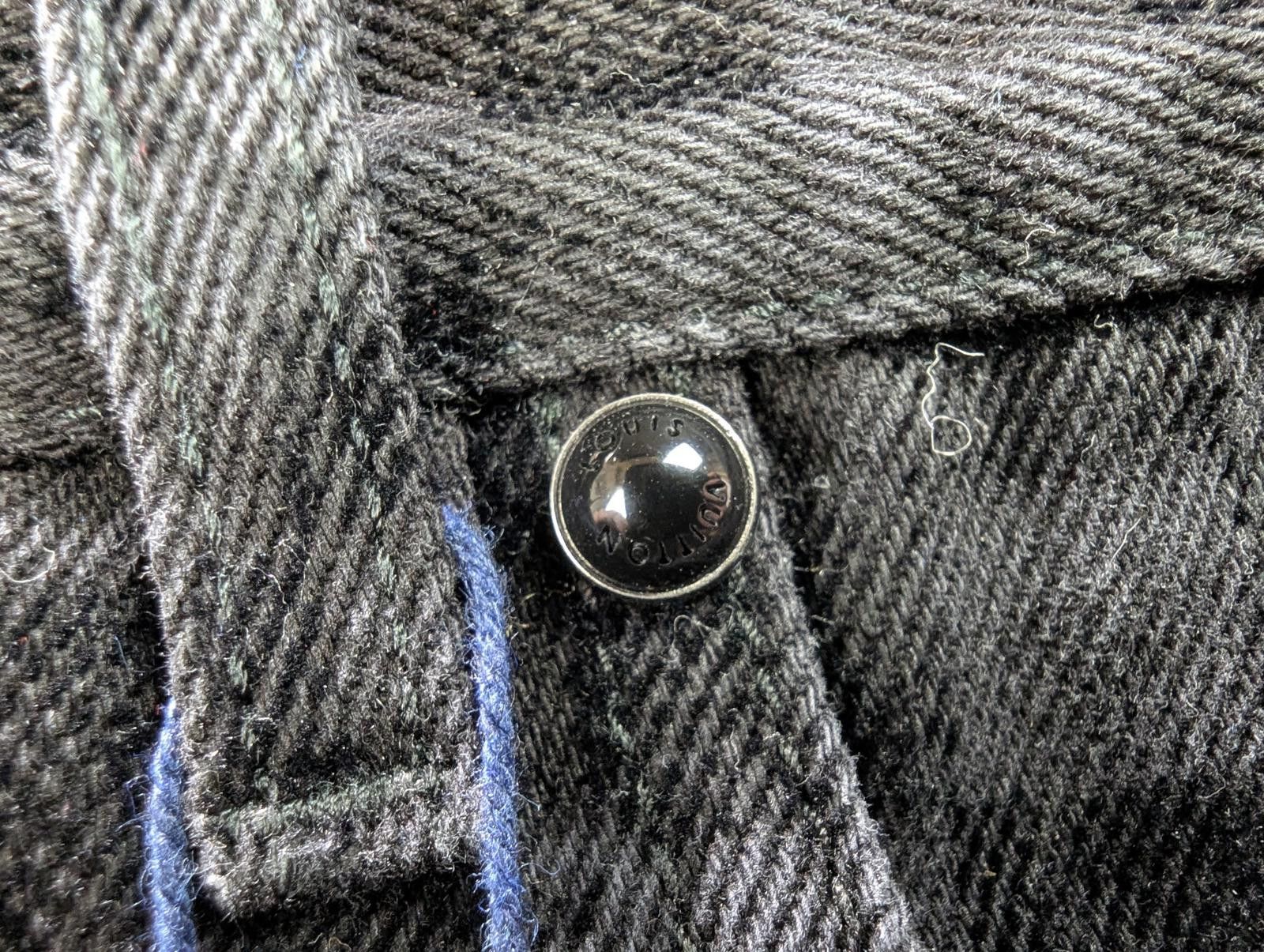 Louis Vuitton Louis Vuitton Damier Ultrablack Flocked Wide Leg Denim Pants Size US 36 / EU 52 - 10 Thumbnail