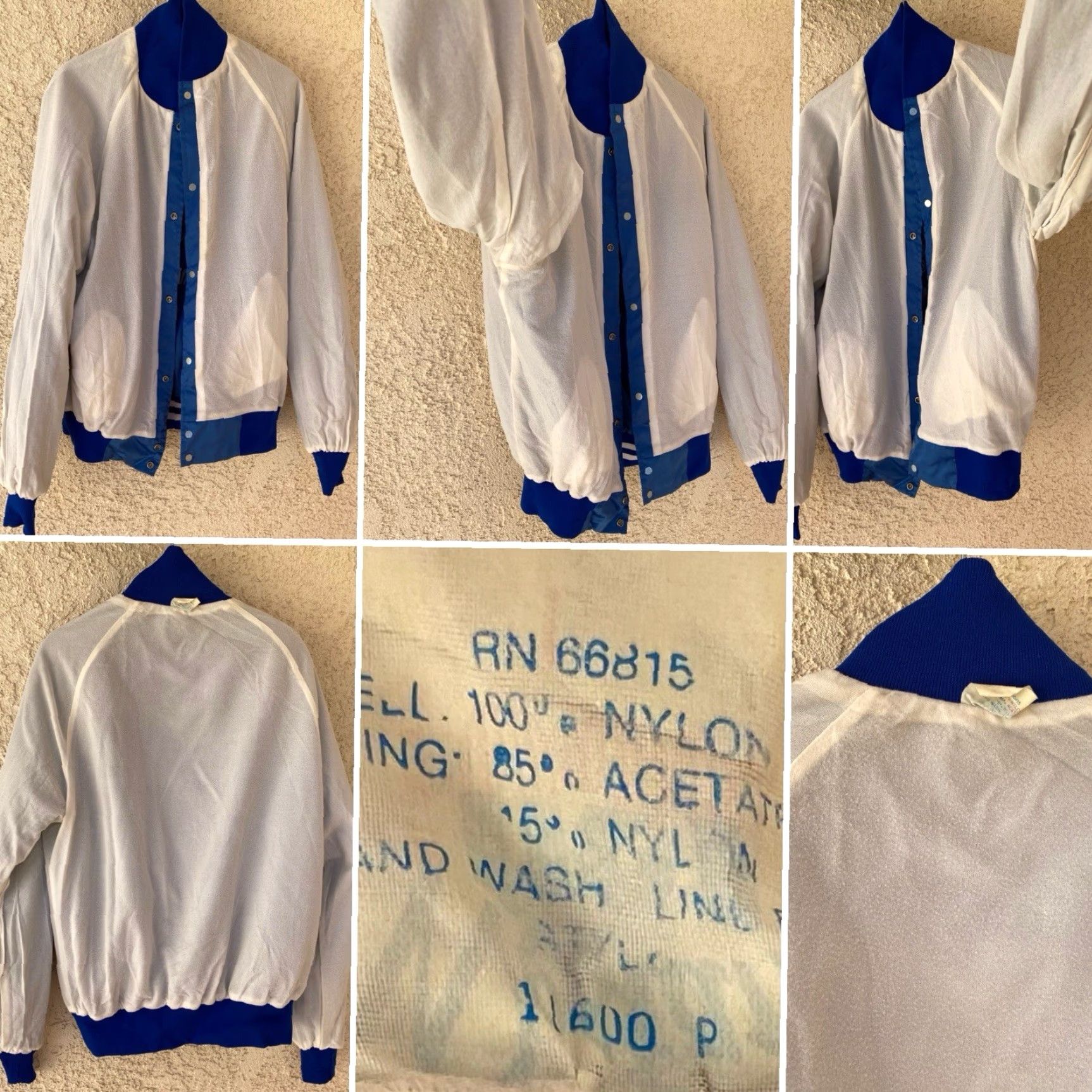 Vintage VINTAGE Westark Satin Bomber Jacket USA Made Blue L Men Size US L / EU 52-54 / 3 - 6 Thumbnail