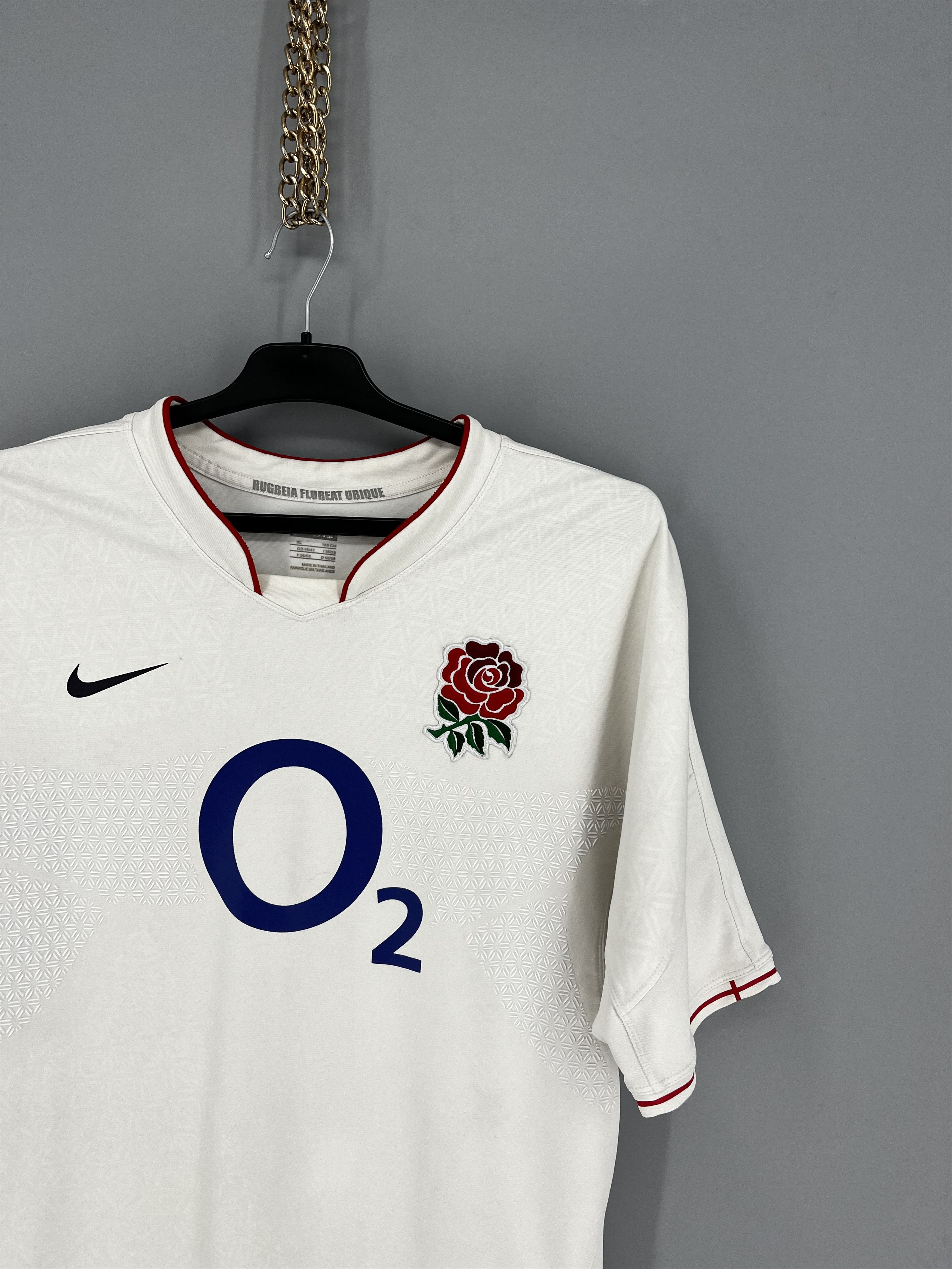 Nike Nike England 2009/2010 Floreat Ubique Home Jersey T Shirt Size US XL / EU 56 / 4 - 5 Thumbnail