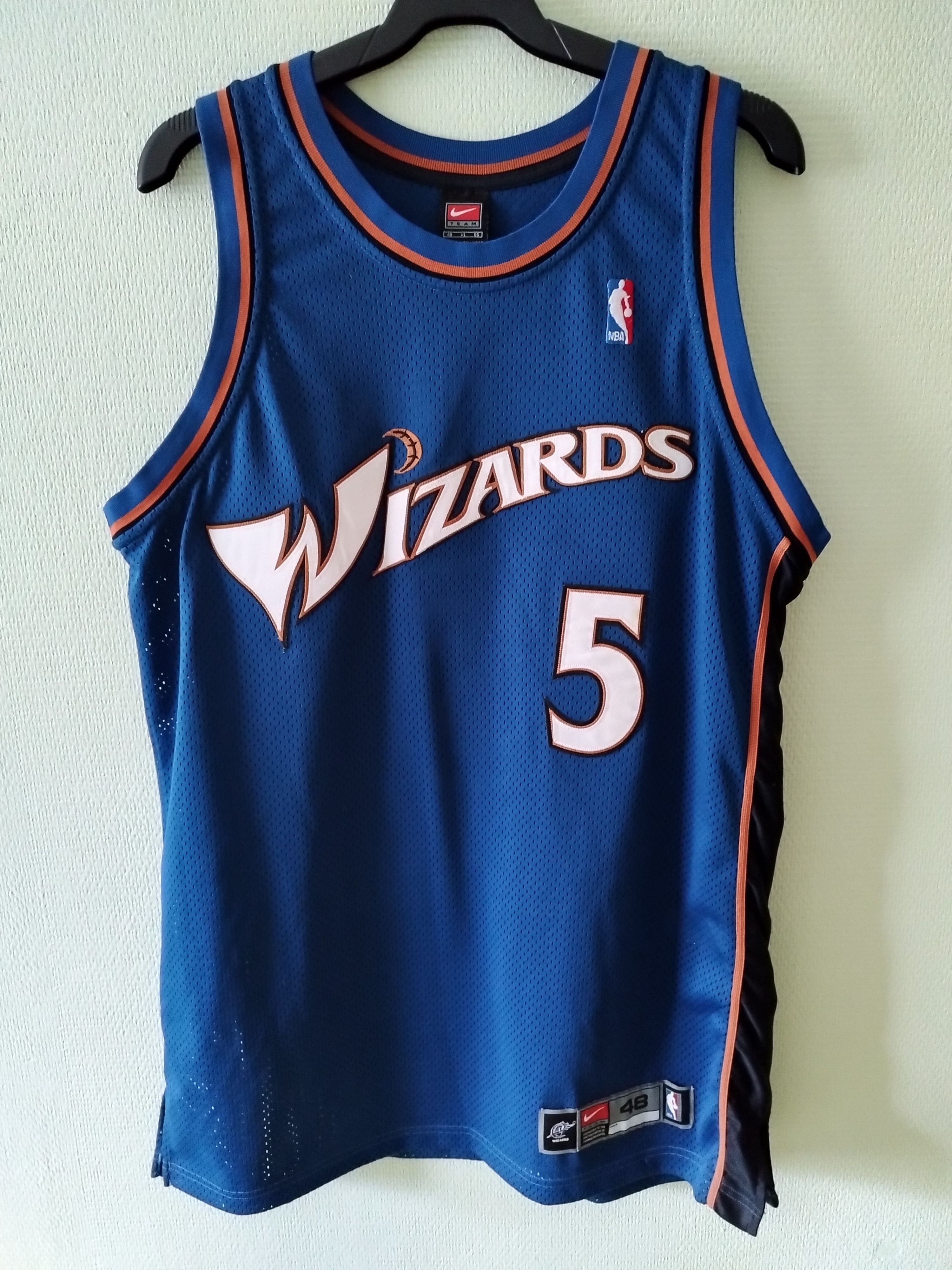 Nike NBA Nike Kwame Brown Wizzards Authentic Jersey AUTO pro air Size US XL / EU 56 / 4 - 1 Thumbnail