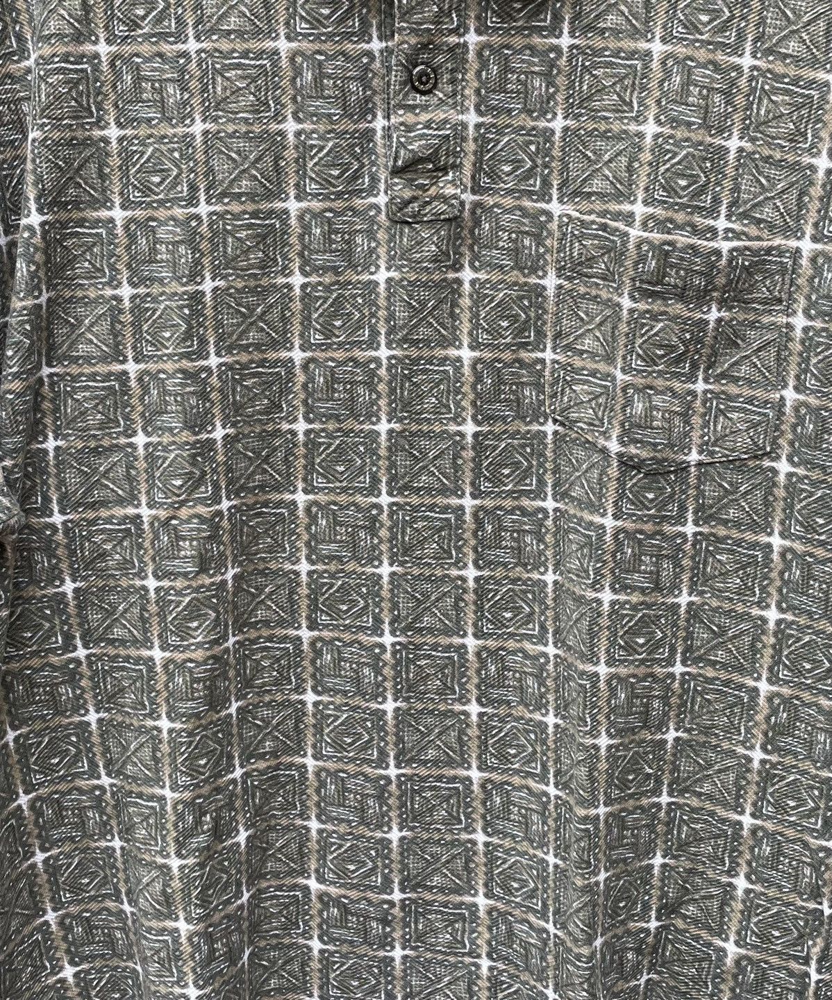 Pendleton Vintage Pendleton AOP Geometric Polo Pocket Shirt Size US XL / EU 56 / 4 - 3 Thumbnail