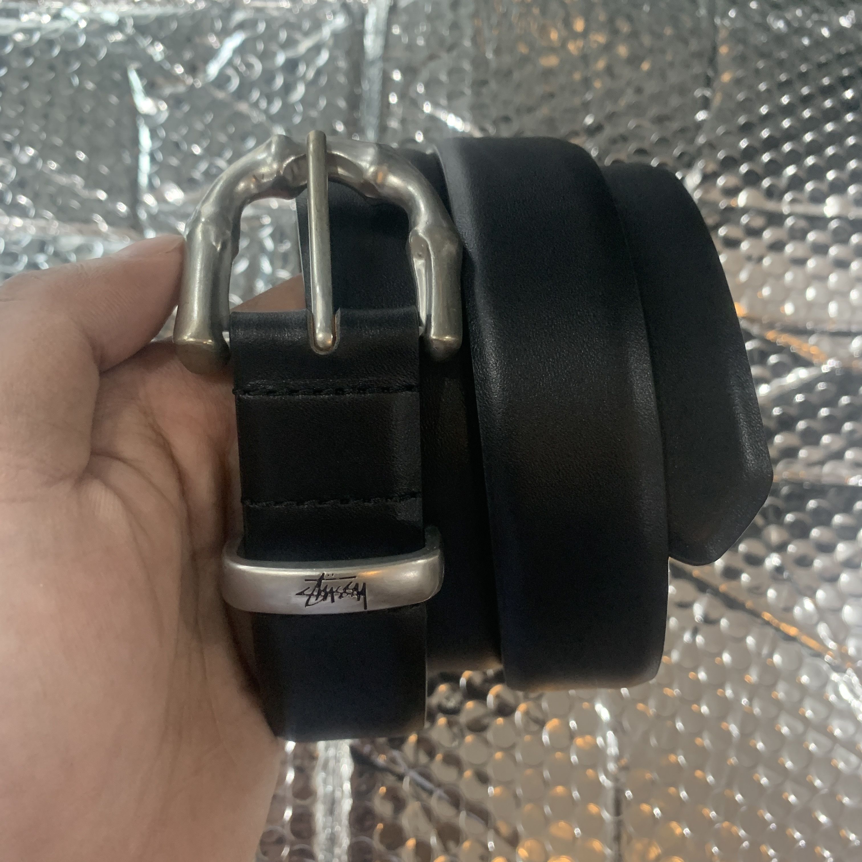Stussy Stussy BAMBOO BUCKLE BELT Citron Croc (S/M) | Grailed