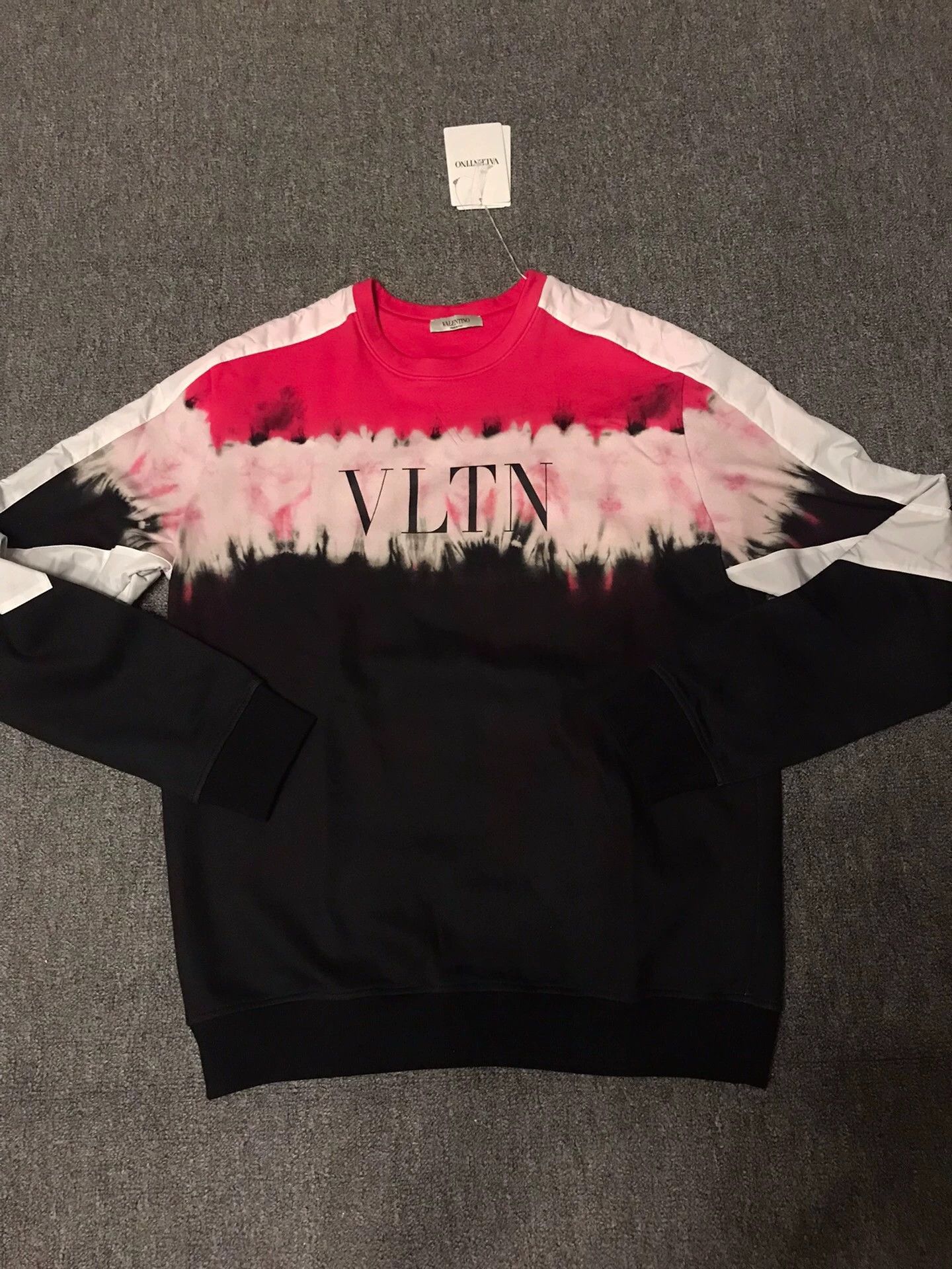 Valentino Valentino Classic Logo Gradient Dye L Sweatshirt Size US L / EU 52-54 / 3 - 3 Thumbnail