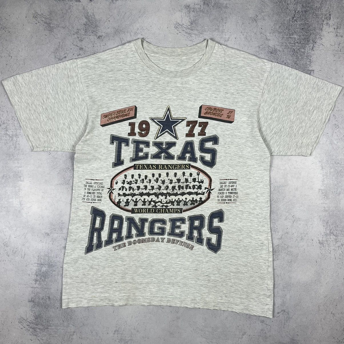 MLB Vintage MLB Texas Rangers rare tee 90’s Size US XL / EU 56 / 4 - 2 Thumbnail