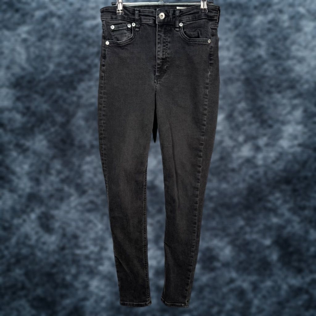Rag & Bone rag & bone Womens 27 Nina High-Rise Skinny Jeans Black Denim Stretch Jeans Womens BMI 27 Skinny Mens? Size 27" / US 4 / IT 40 - 1 Thumbnail