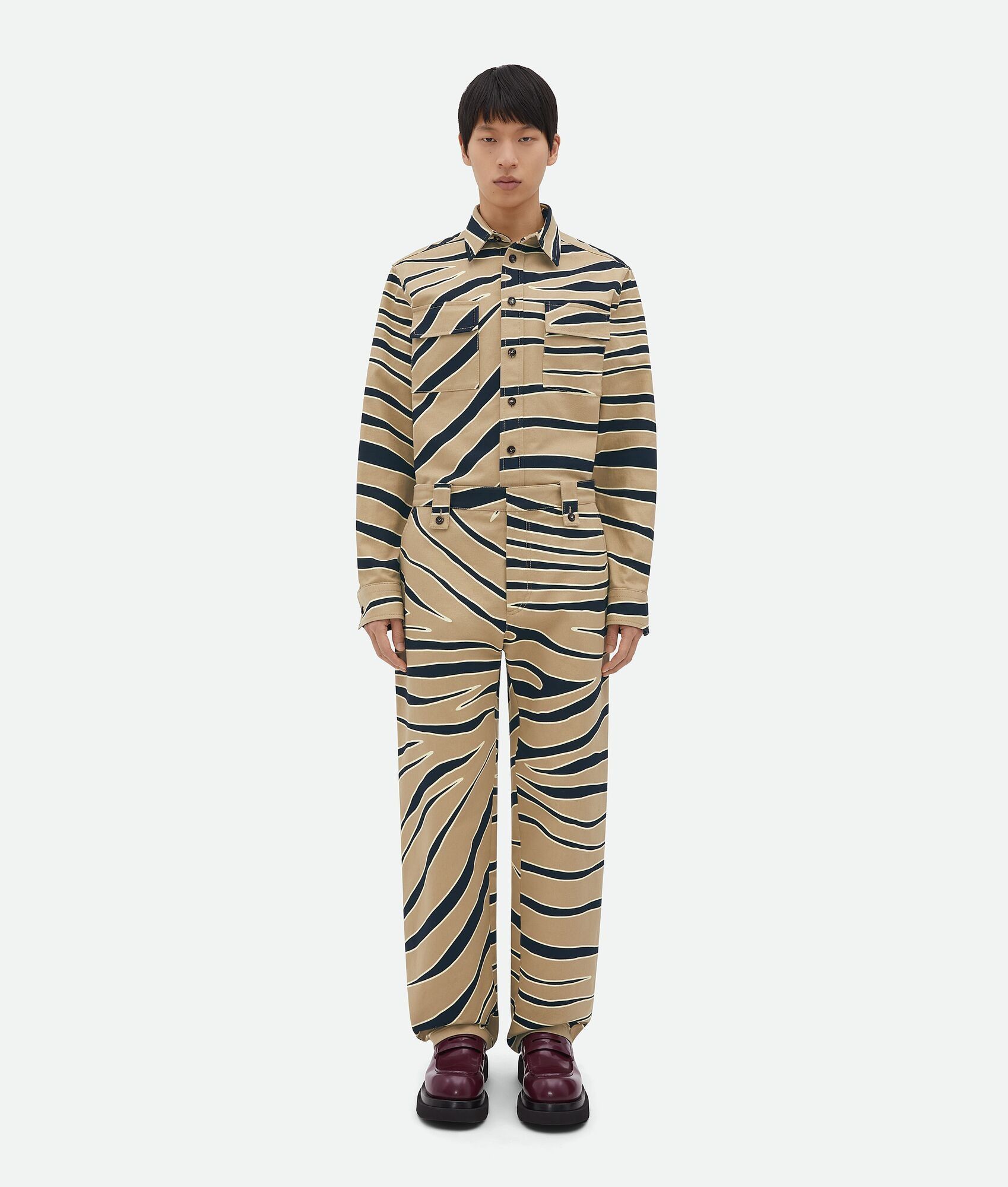 Bottega Veneta Animal Print Cotton Cargo Pants Size US 36 / EU 52 - 1 Thumbnail