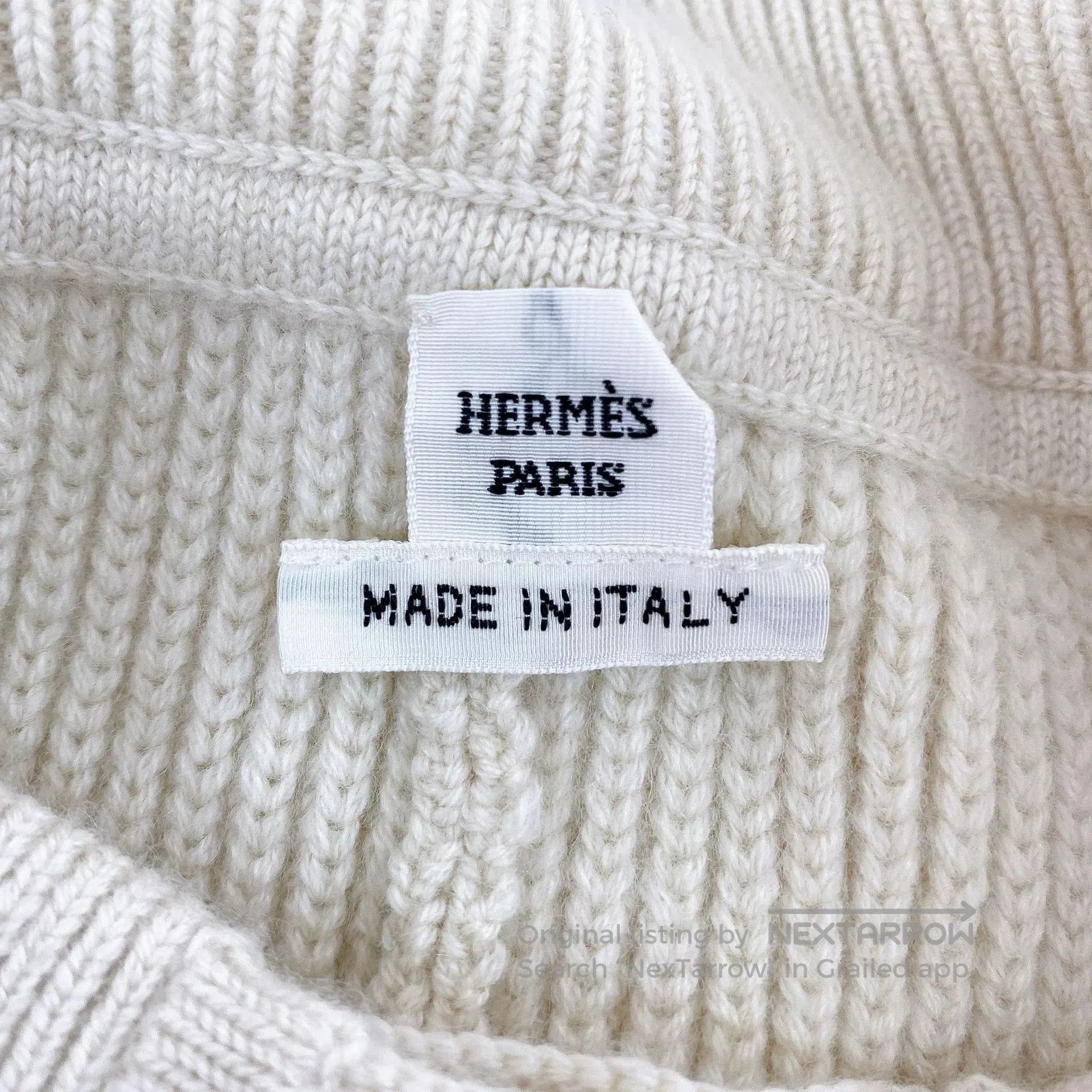Hermes Hermes White Knit Midi Skirt Size 36. Size US 36 / EU 52 - 6 Thumbnail