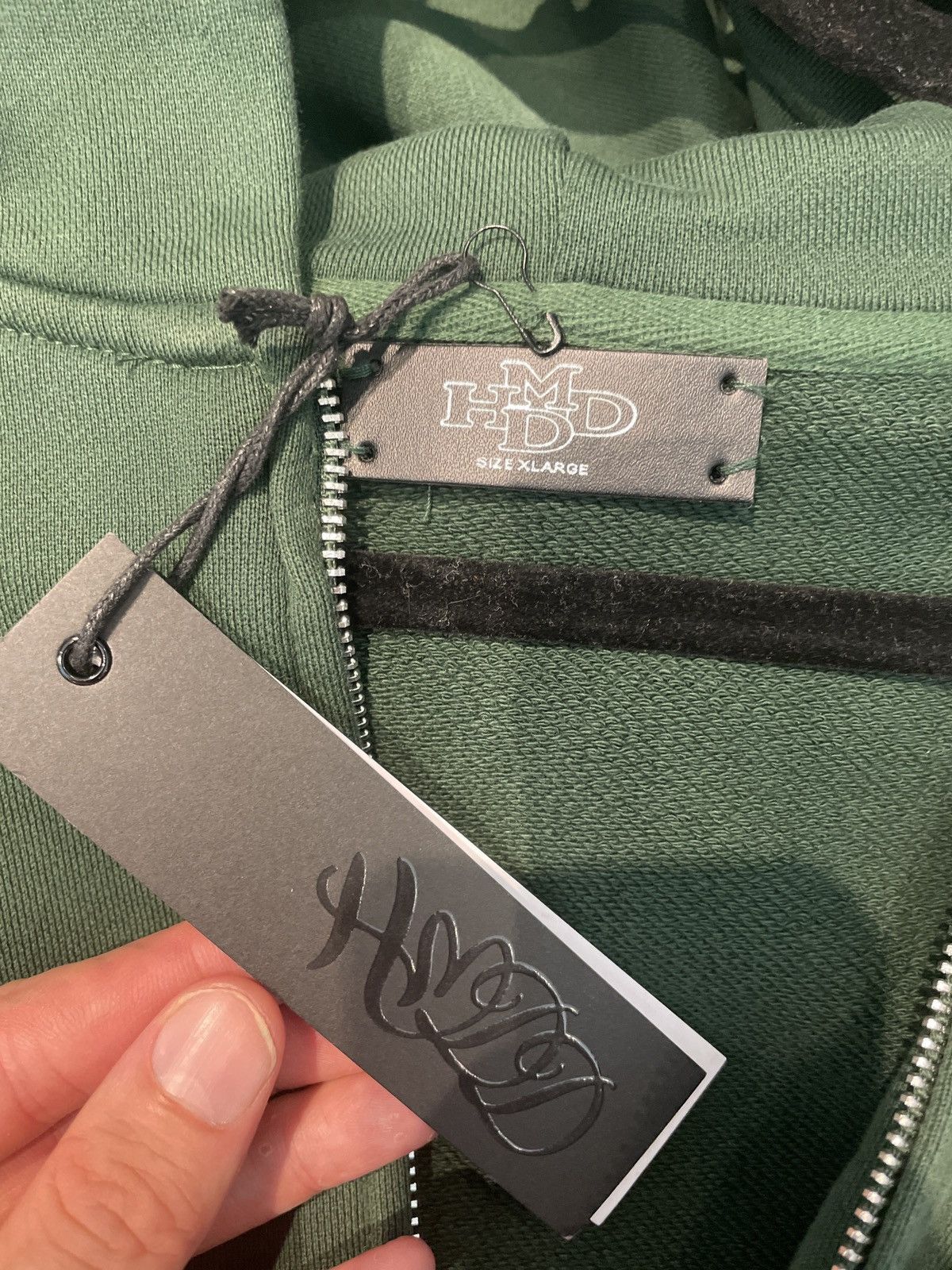 HMDD HMDD Crystal Zip Up Hoodie Green XL Size US XL / EU 56 / 4 - 3 Thumbnail