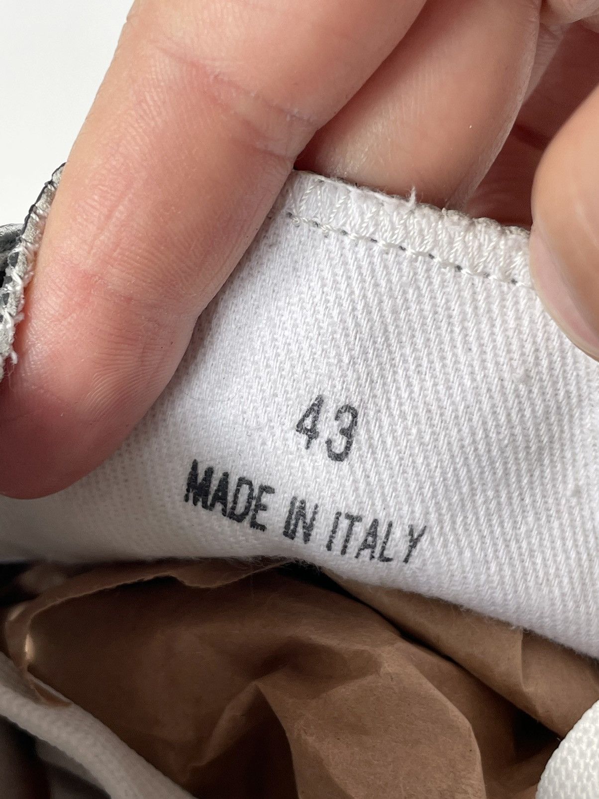 Maison Margiela Painted Leather Tabi Sneakers Size US 10 / EU 43 - 5 Thumbnail