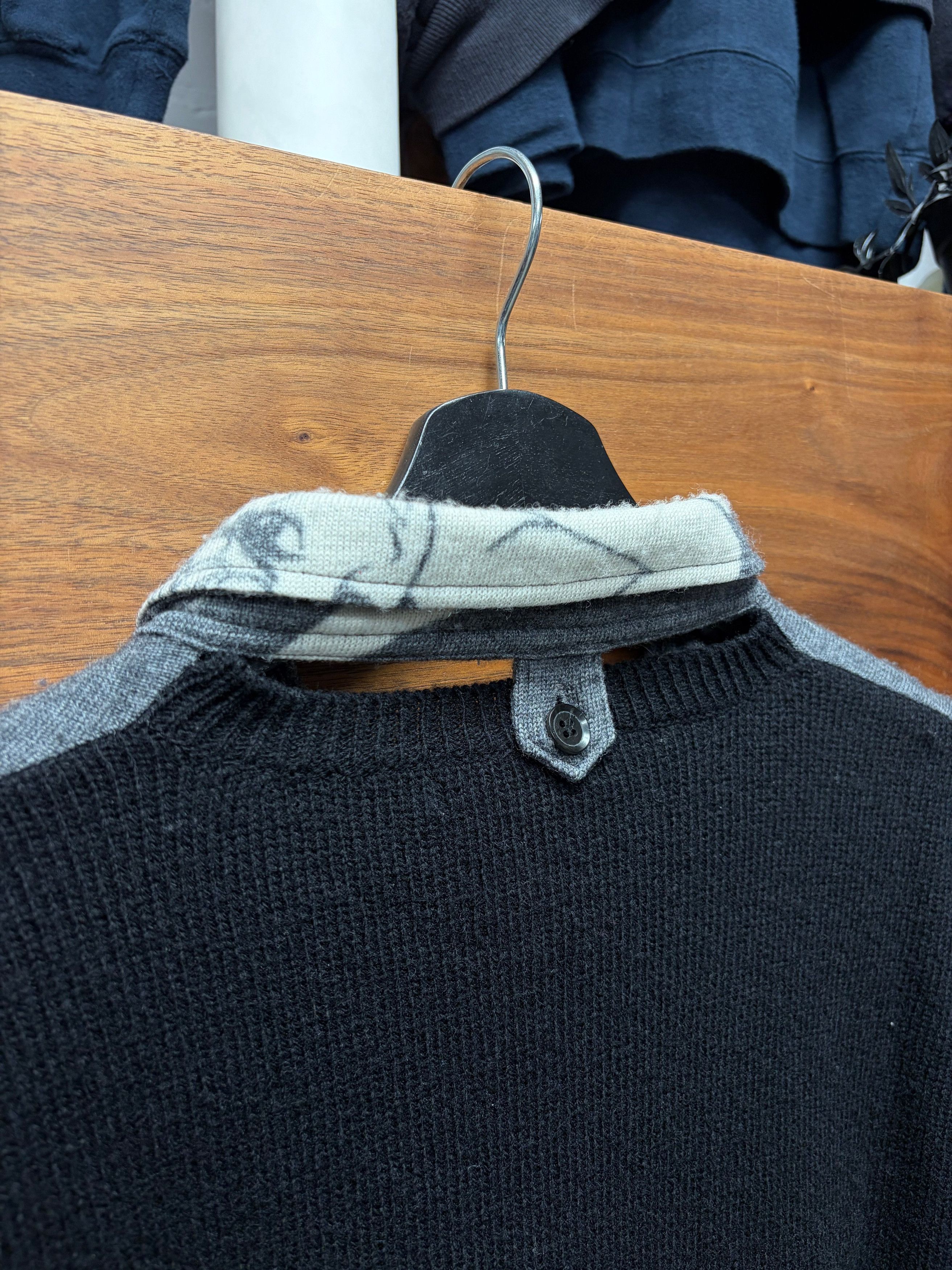 Yohji Yamamoto AW2007 Yohji Yamamoto x Shotaro Ishinomori ‘Cyborg 009’ Wool Knit Polo Size US L / EU 52-54 / 3 - 5 Thumbnail