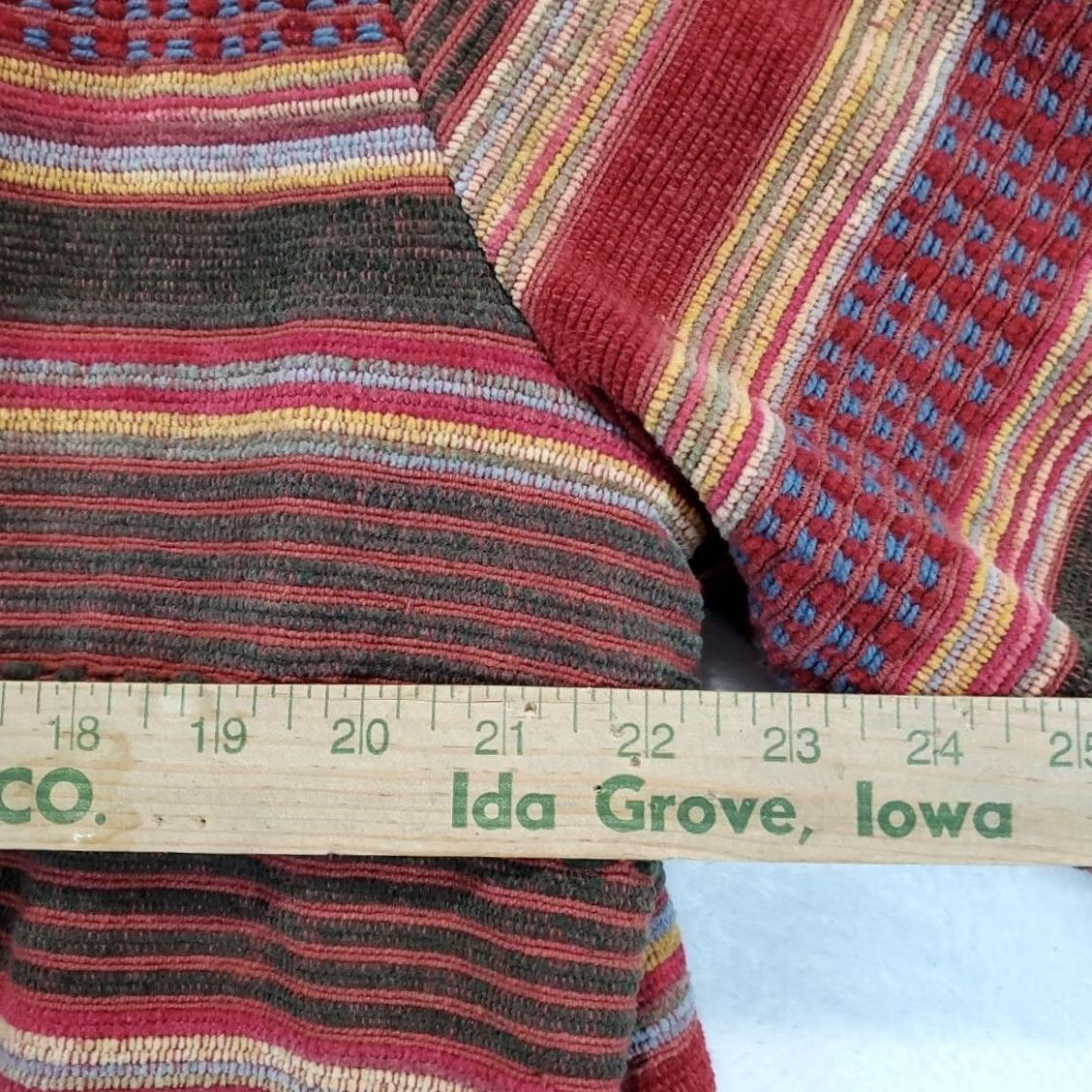 Vintage VINTAGE Tower Hill Sport Womens Blazer Shirt 16 Red Aztec Tapestry 80s Womens Size XXL / US 16-18 / IT 52-54 - 6 Thumbnail
