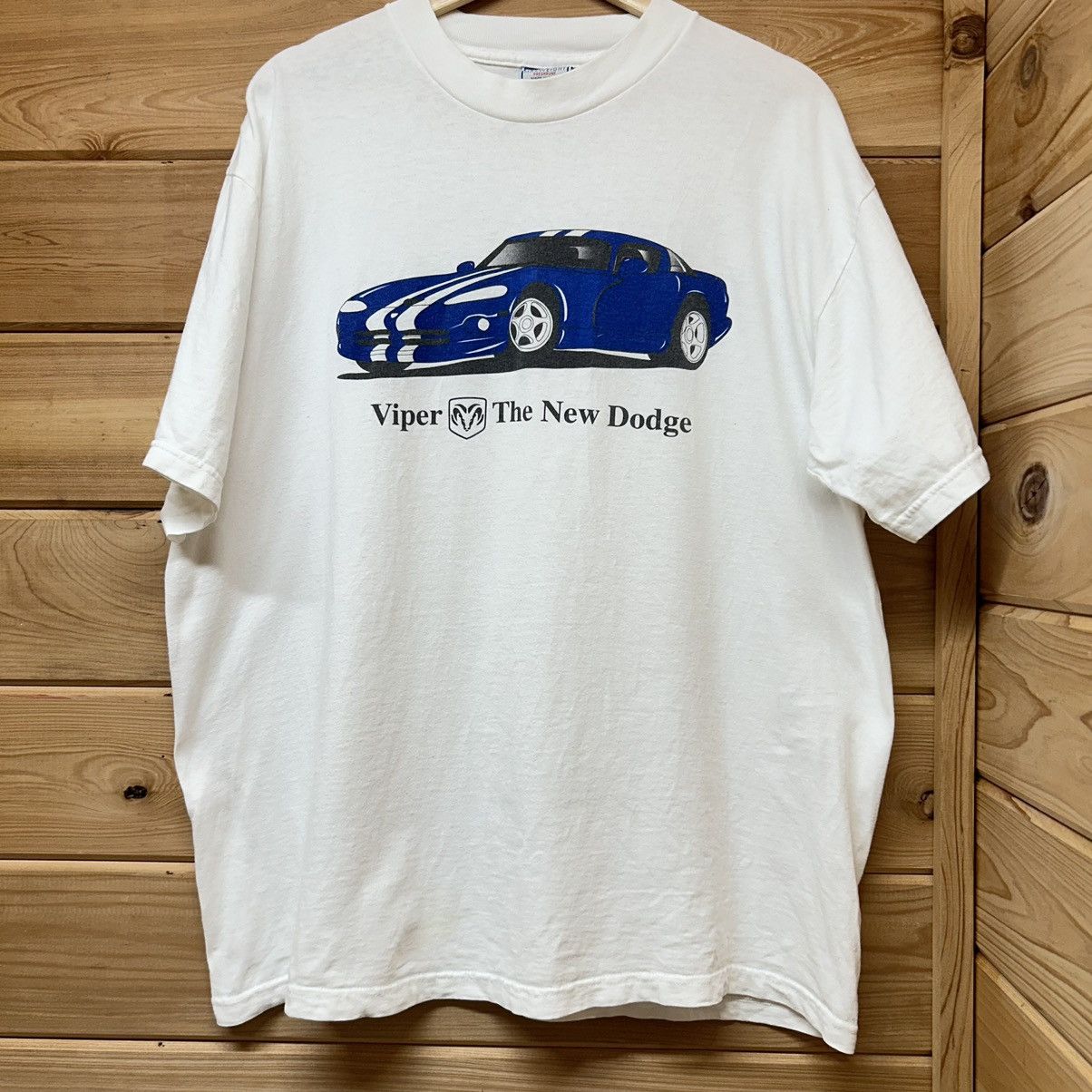 Vintage Vintage 90s Dodge Viper GTS Sports Car T Shirt Size US XL / EU 56 / 4 - 2 Thumbnail