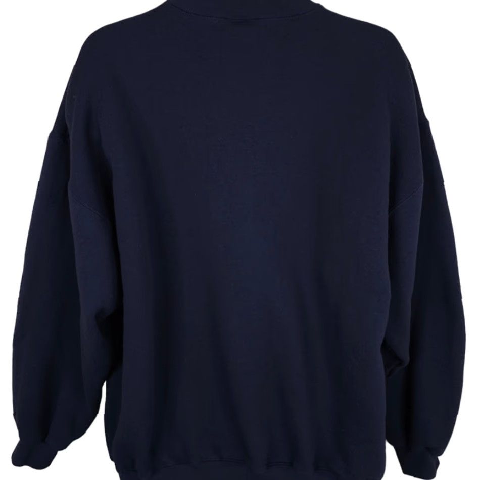 Vintage VINTAGE Bike Sweatshirt Mens 2XL Blue 90s Made In USA Shirt Crew Neck Sweatshirt Mens Blue 90s Bike Size US XXL / EU 58 / 5 - 3 Thumbnail