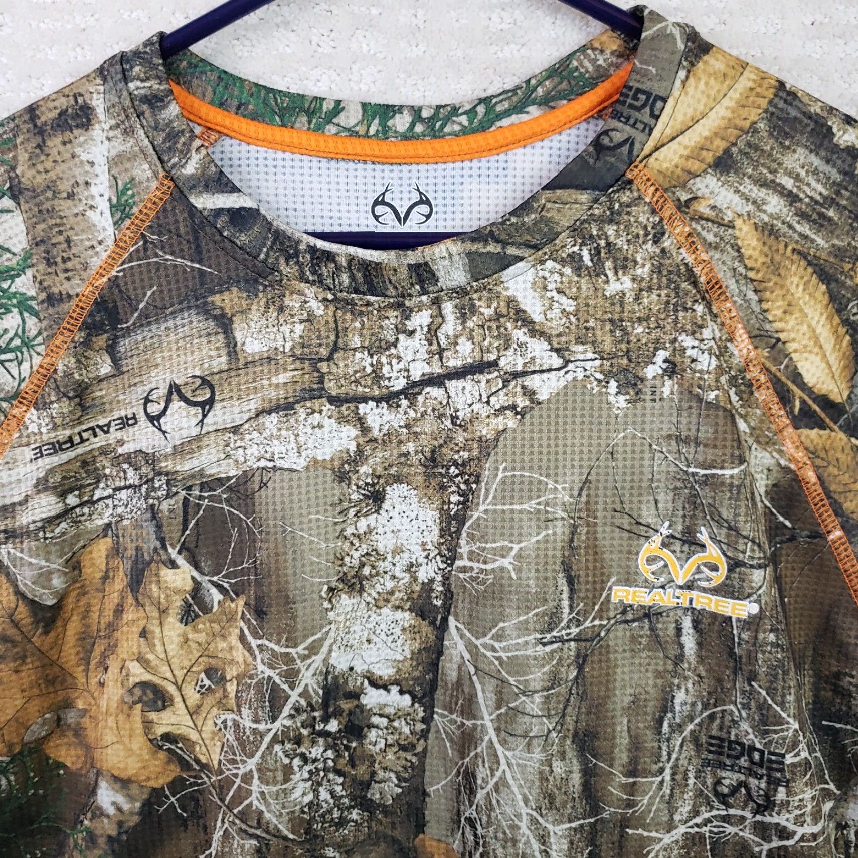 Realtree Realtree Edge Long Sleeve Crew Neck Pullover Shirt Men L Camouflage Brown Knit T-Shirt Size US L / EU 52-54 / 3 - 3 Thumbnail