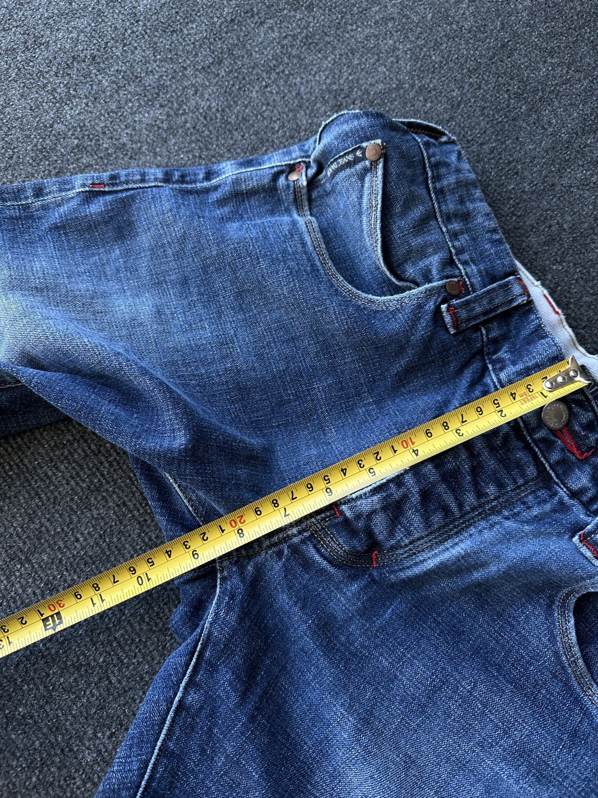 Armani 🚨Y2K WOMEN ARMANI JEANS WITH LOGO AVANT GARDE DENIM PANTS Size 30" / US 8 / IT 44 - 16 Thumbnail