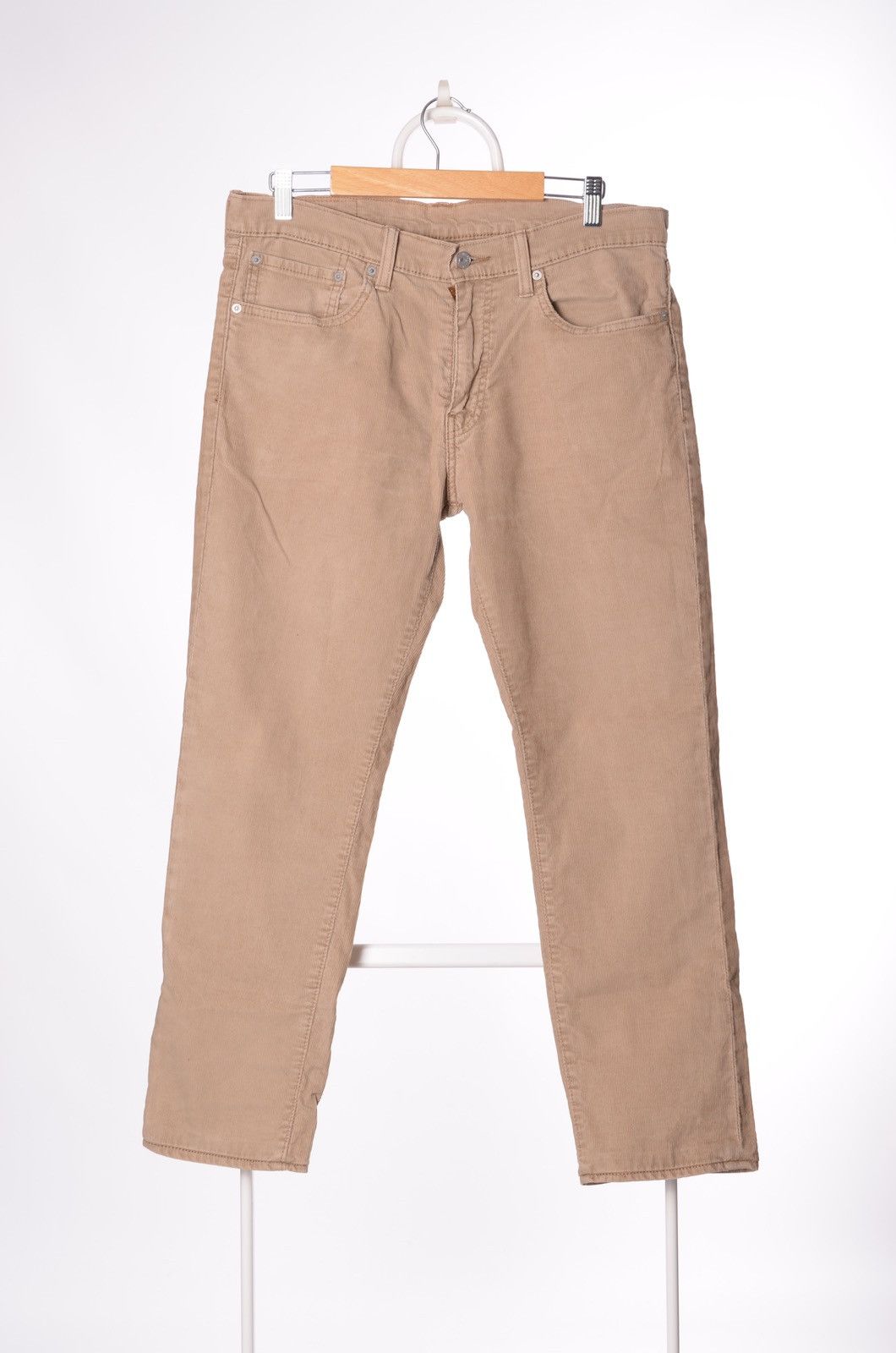Levi's × Vintage Vintage Levi’s 511 Beige Cropped Corduroy Pants Jeans Size US 34 / EU 50 - 3 Thumbnail