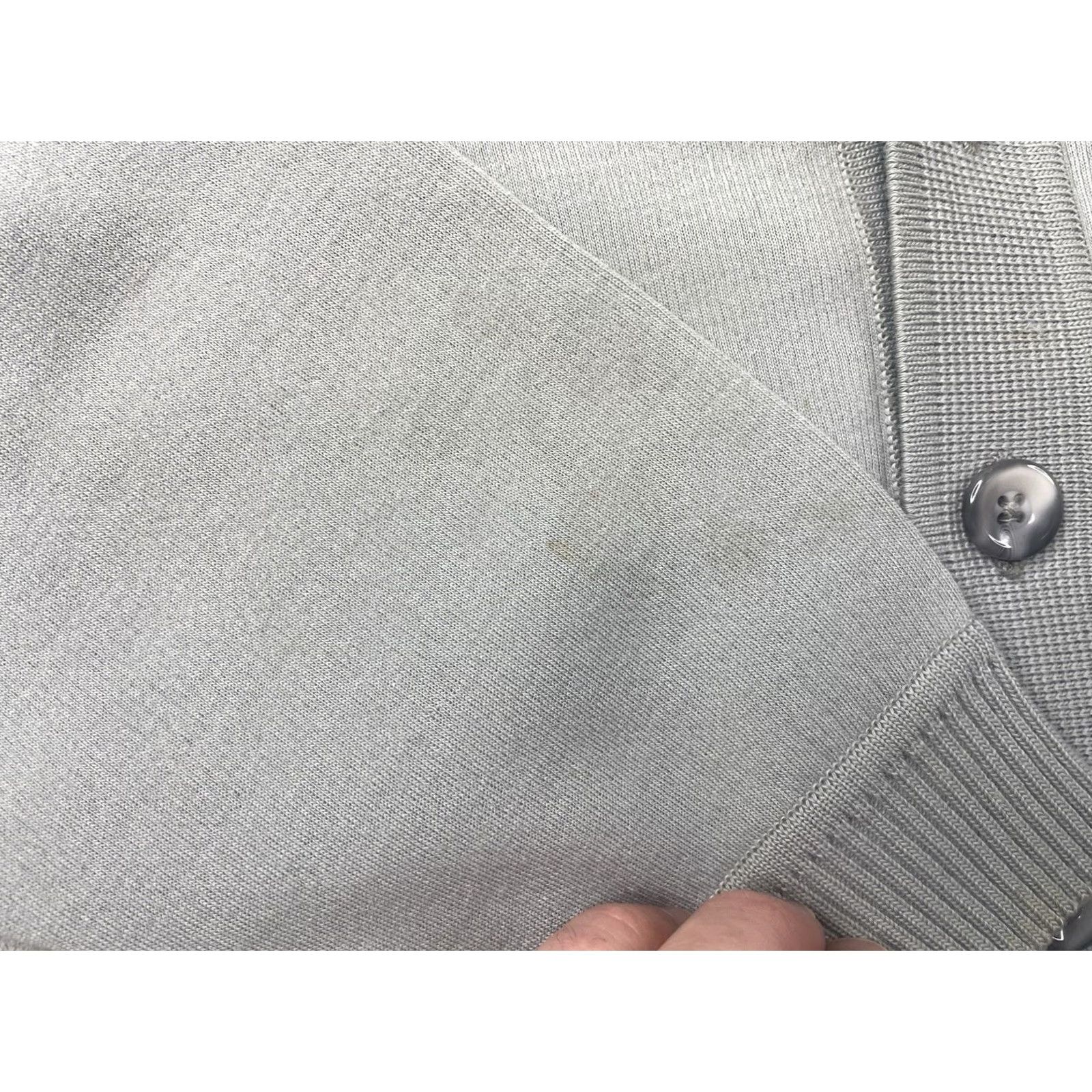 Neiman Marcus VINTAGE Neiman Marcus Cardigan Sweater Men Wool Knit Large Gray 80s Button Long Sleeve Wool Cardigan Regular Fall Winter Mens Size US L / EU 52-54 / 3 - 4 Thumbnail