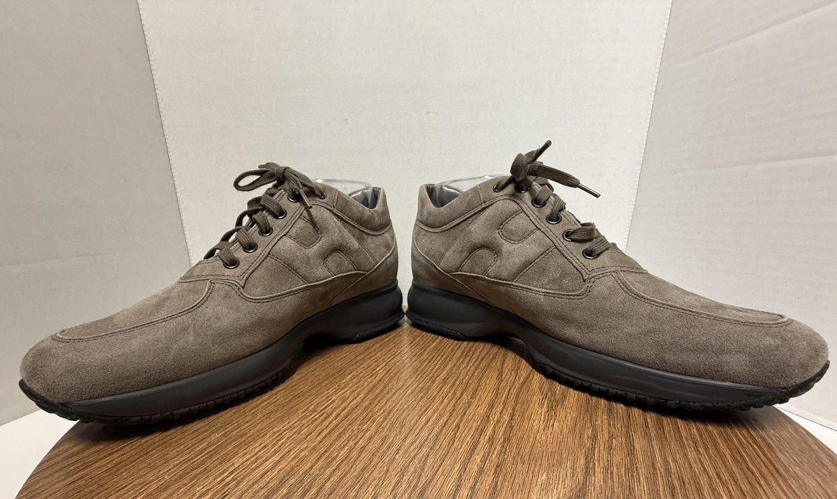 Hogan Hogan Women Solid Grey Interactive LaceUp Trainer Sneakers Size US 9 / IT 39 - 6 Thumbnail