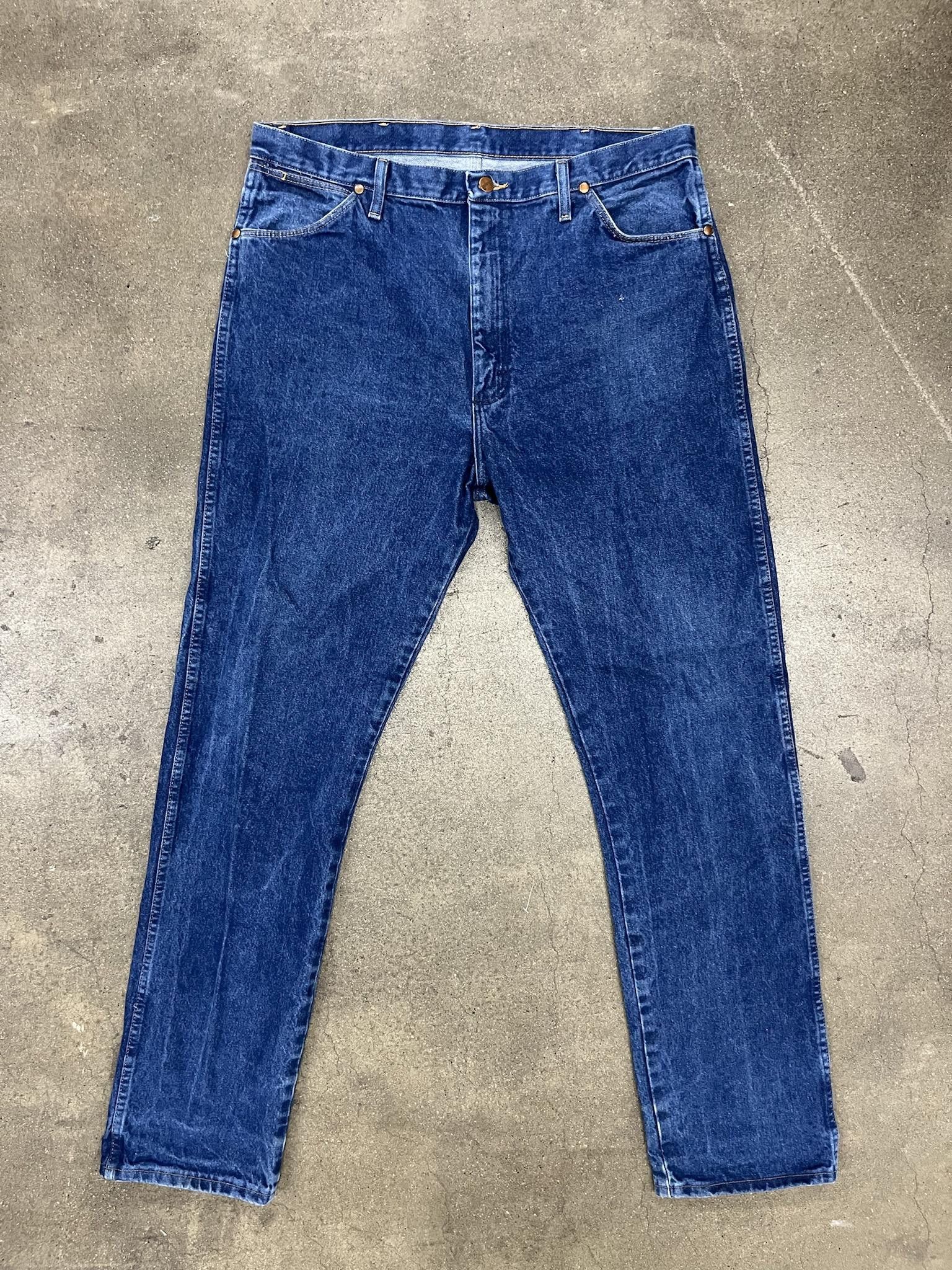 Jean × Vintage × Wrangler 1990's Wrangler Straight Fit Blue Jeans Size US 38 / EU 54 - 1 Thumbnail