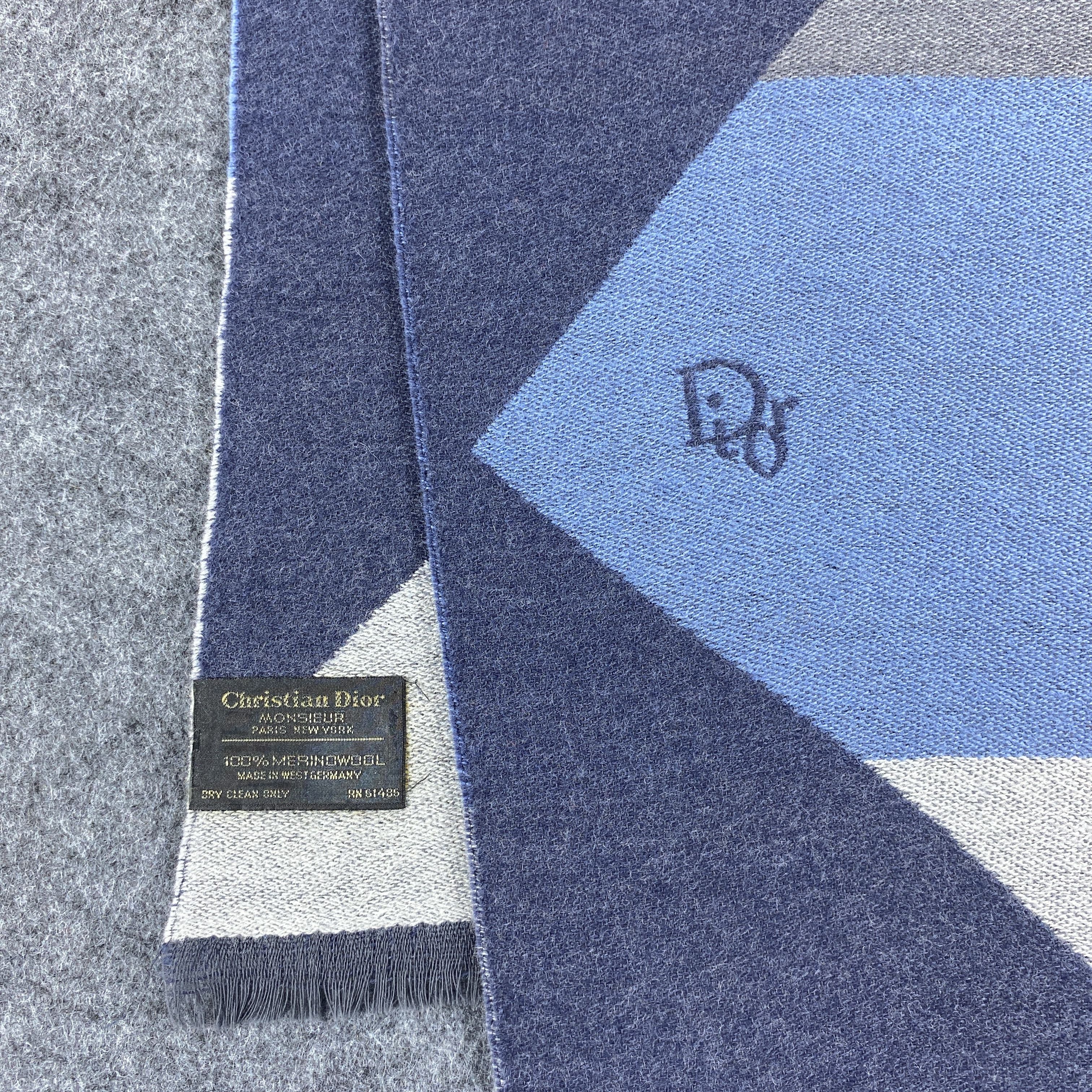 Christian Dior Monsieur × Vintage Christian Dior Monsieur Scarf # Muffler # Neckwear # D432 Size ONE SIZE - 5 Thumbnail