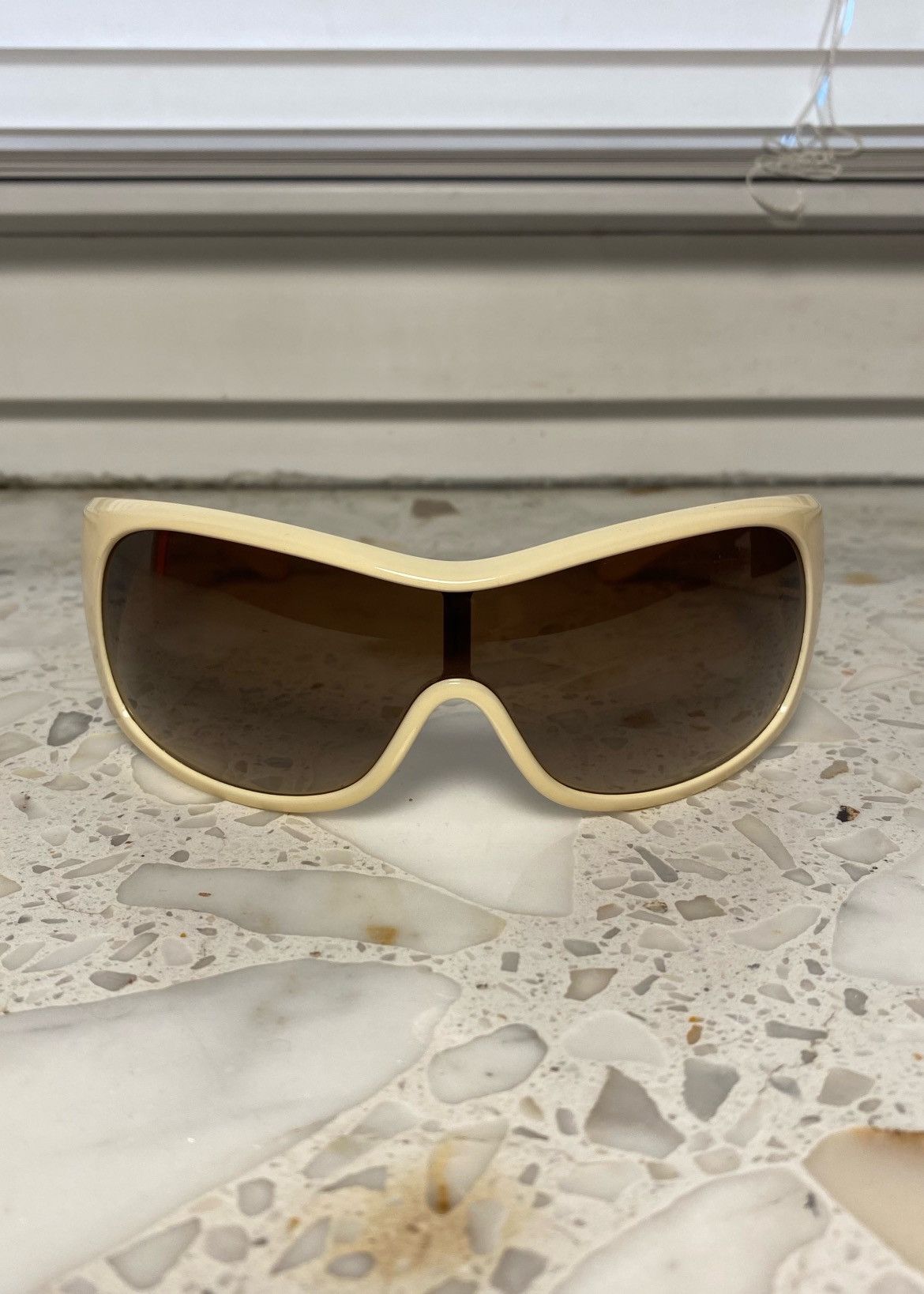 Prada Drill Mask Vintage Prada Sunglasses Size ONE SIZE - 6 Thumbnail