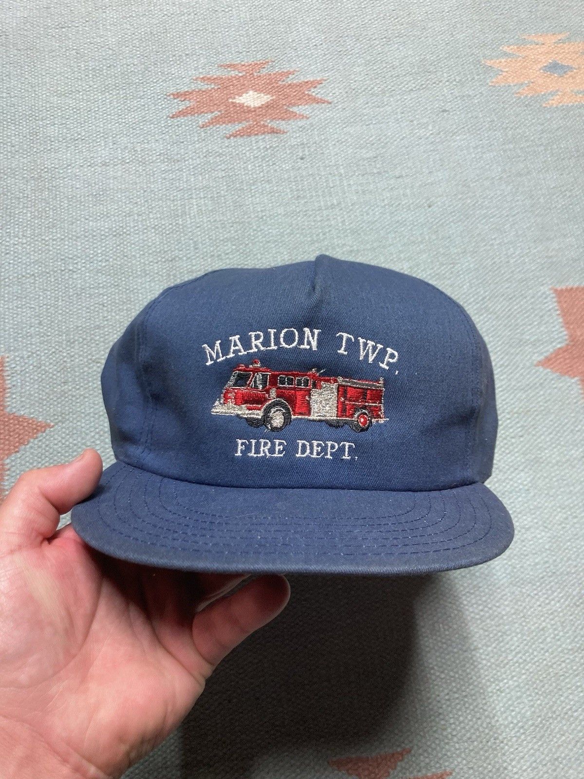 Vintage SnapBack hat Marion township fire department Michigan USA Size ONE SIZE - 2 Thumbnail
