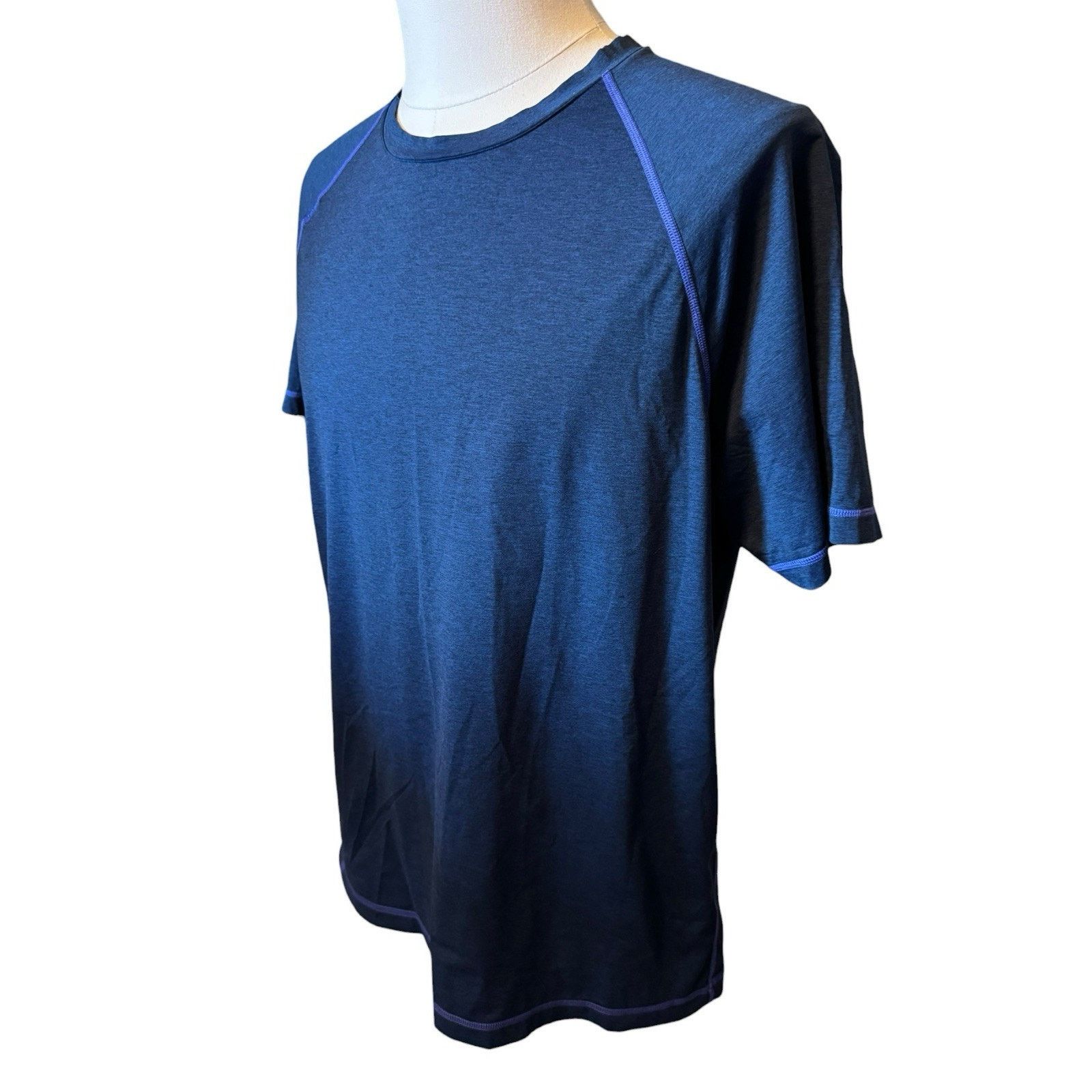 Rhone Rhone Peloton Tech Athletic Workout Performance T Shirt Blue Size US XL / EU 56 / 4 - 6 Thumbnail
