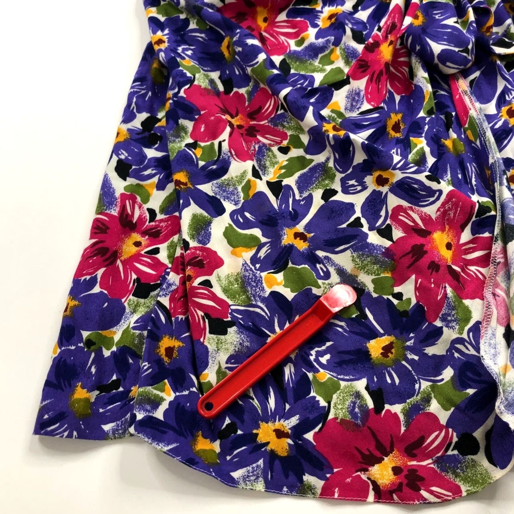 Vintage Jamie Brooke Med Dress Short A-Line V-Neck Rayon Padded Faux Wrap Geometric Vintage VTG No N/A Womens Size M / US 6-8 / IT 42-44 - 4 Thumbnail