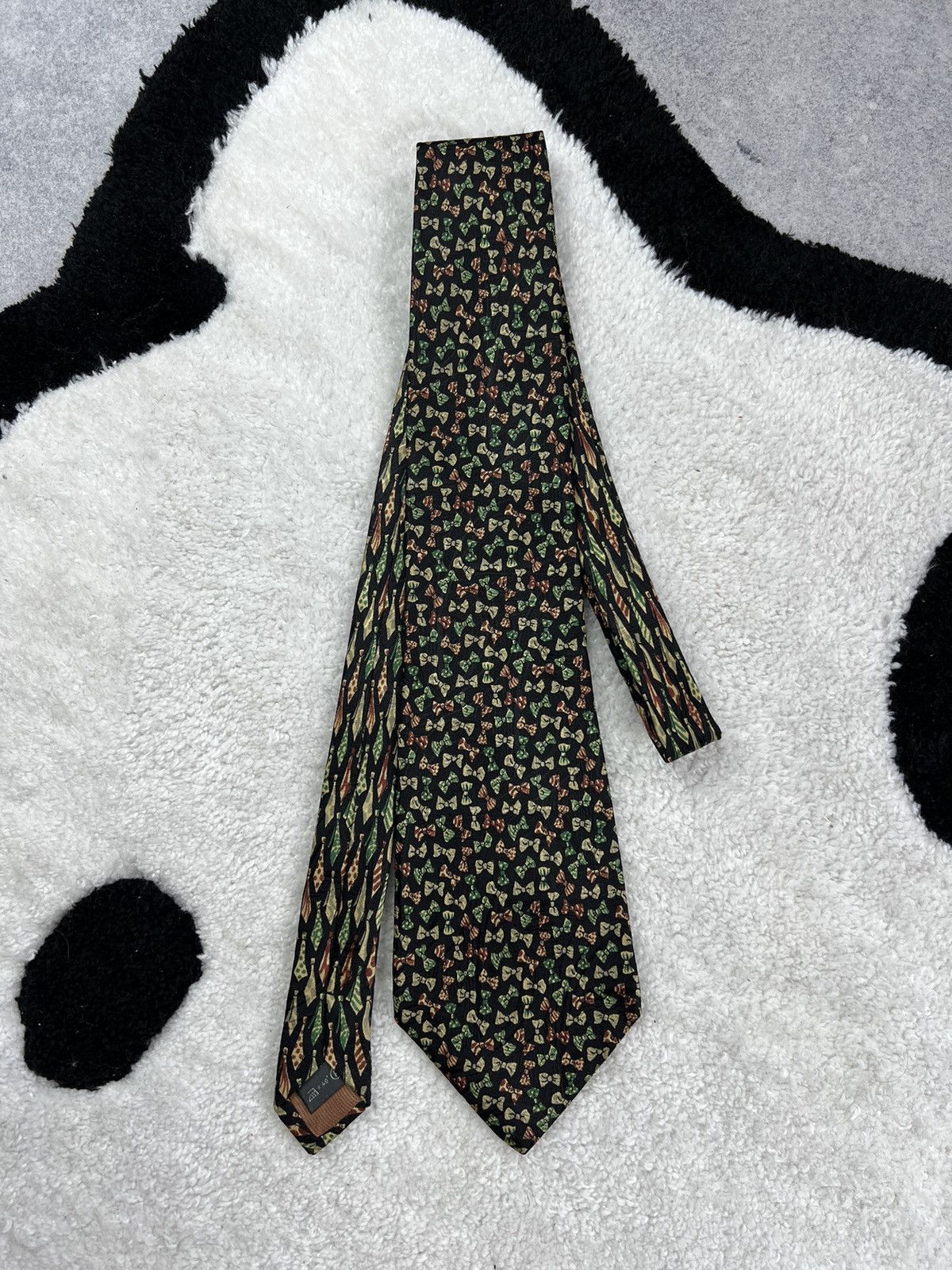 Ermenegildo Zegna Vintage Ermenegildo Zegna Silk Geometric Luxury Tie Size ONE SIZE - 1 Thumbnail