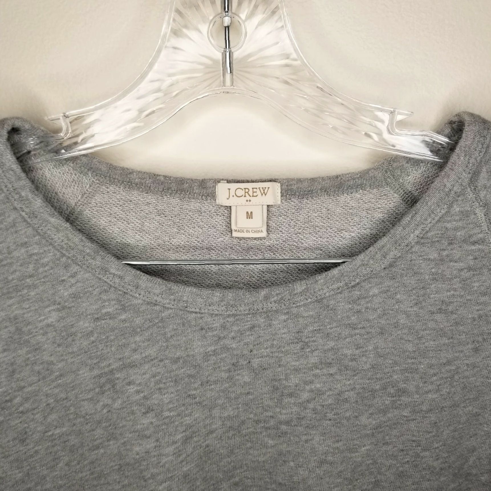 J.Crew J.Crew Womens Gray 3/4 Sleeve Sweater Nightwear Long Pullover Size M Size M / US 6-8 / IT 42-44 - 3 Thumbnail