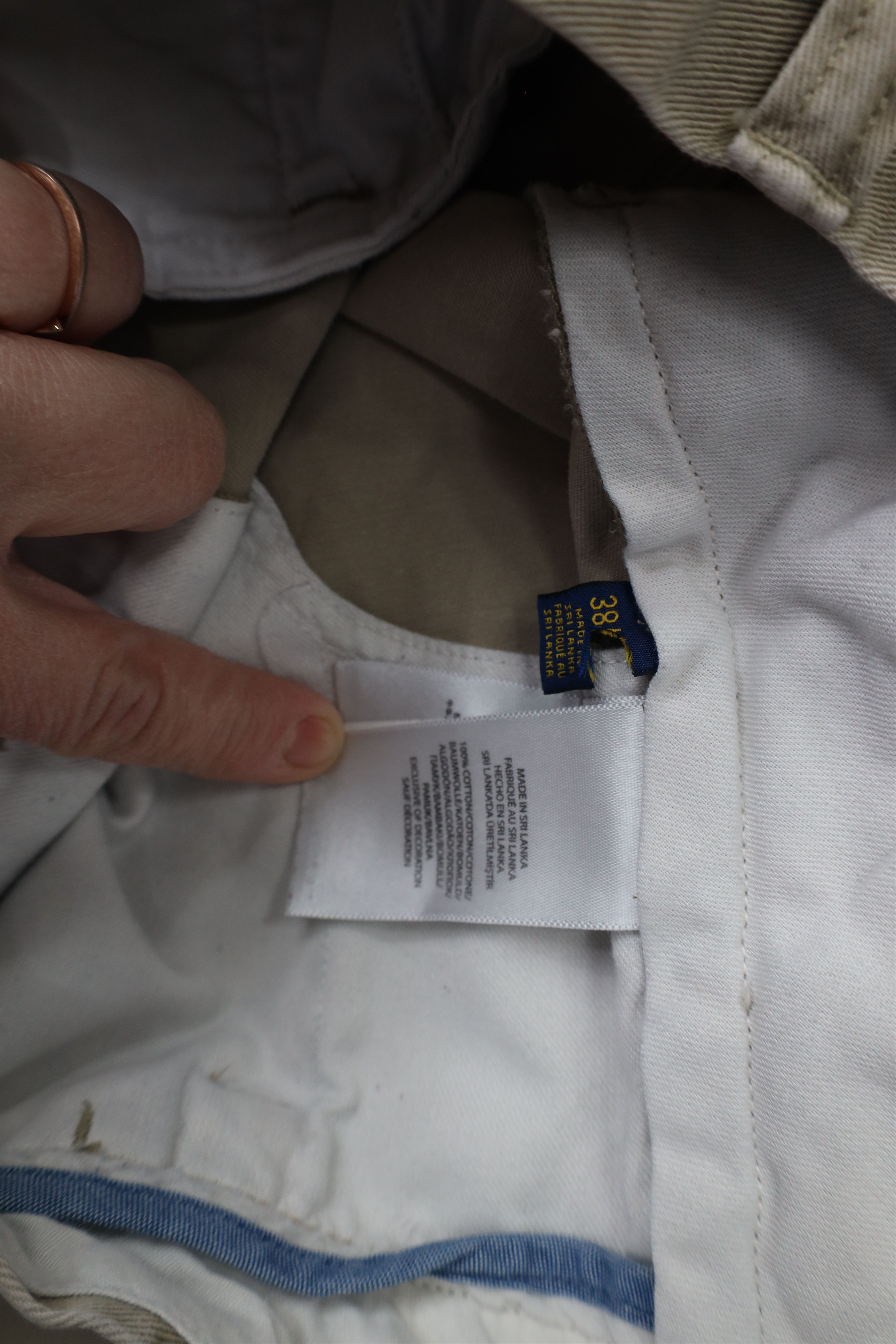 Ralph Lauren × Vintage Vintage Ralph Lauren Classic Fit Wide Leg Chino Pants Size US 38 / EU 54 - 10 Thumbnail