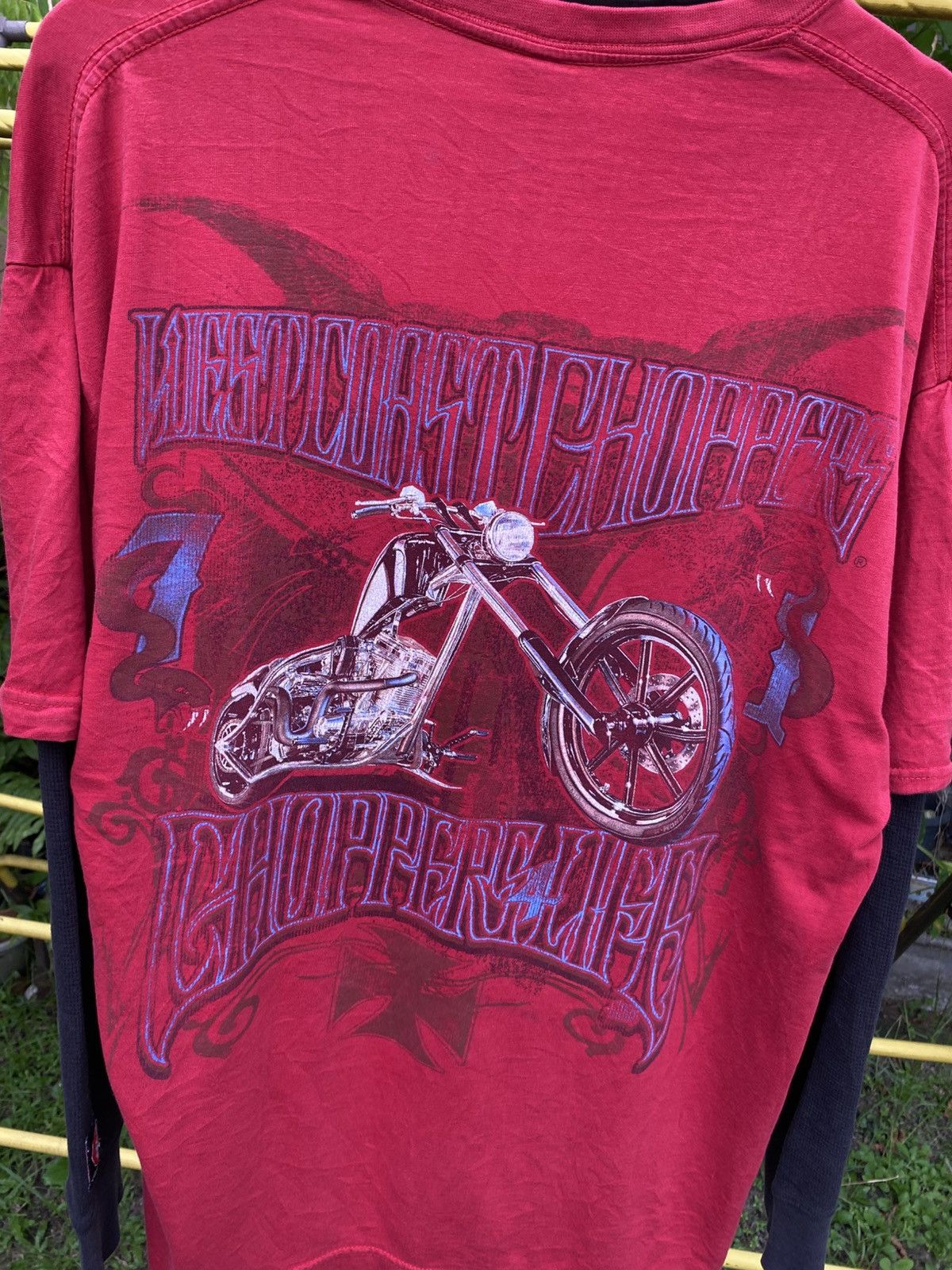 West Coast Choppers Vintage Y2K West Coast Choppers Double Sleeve Tee Size US XXL / EU 58 / 5 - 2 Thumbnail