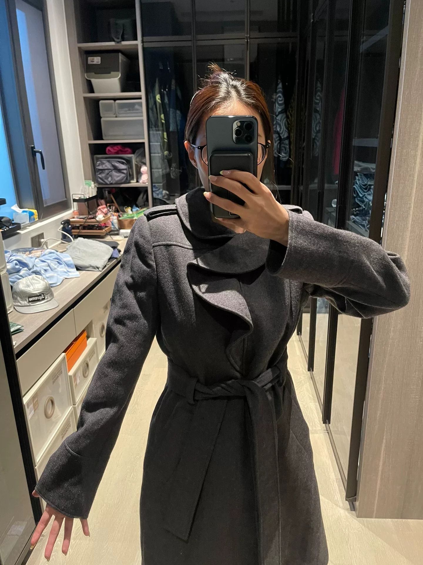 Valentino Valentino Gray Wool Blend Coat Size 8 Size US S / EU 44-46 / 1 - 1 Thumbnail
