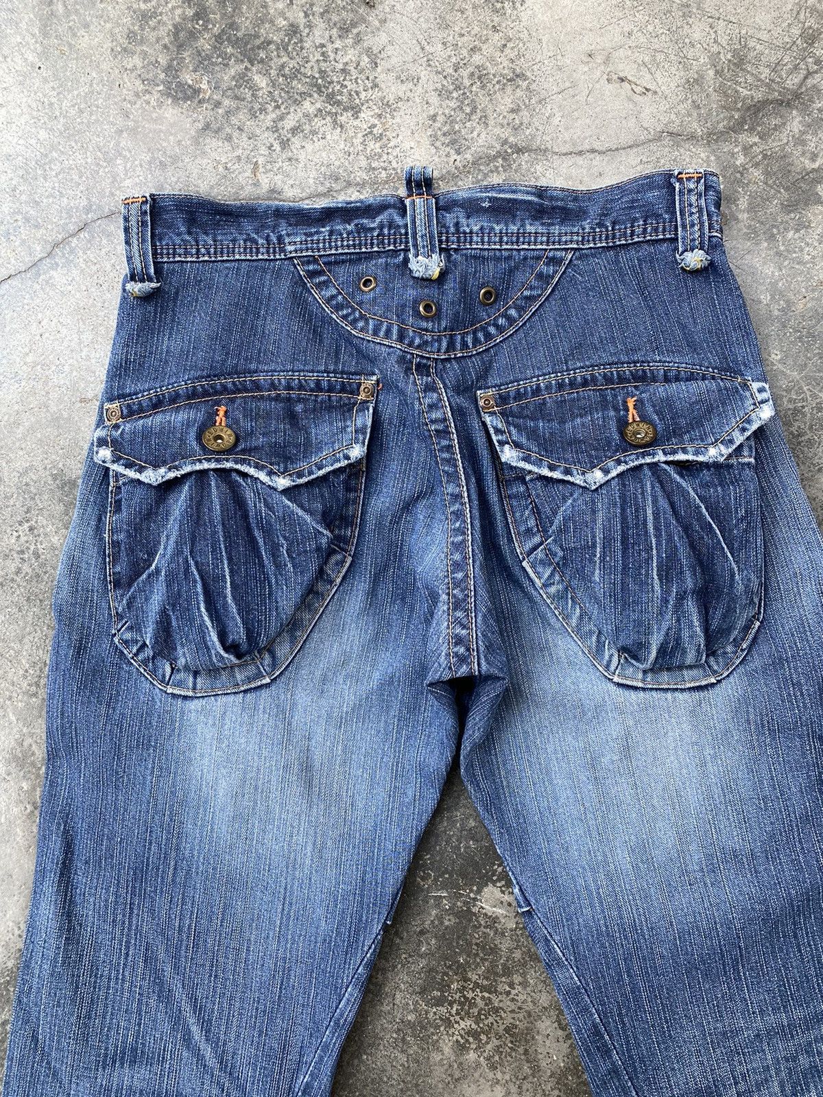 Edwin Vintage Edwin Multi Pocket Distressed Denim Pants Size US 30 / EU 46 - 5 Thumbnail
