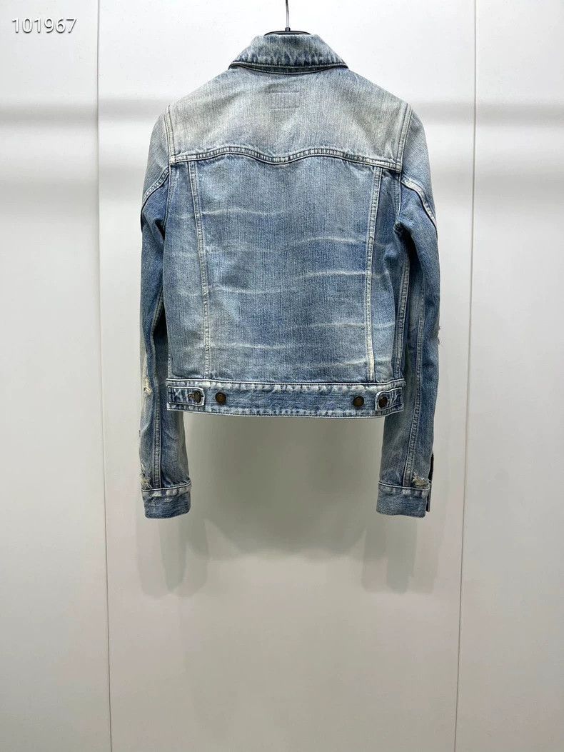 Saint Laurent Paris saint laurent denim jacket with anchor patch-2507 Size US S / EU 44-46 / 1 - 8 Thumbnail