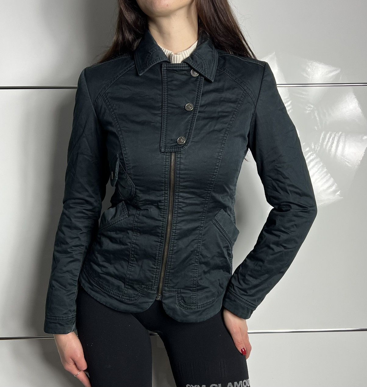 Versace Jeans Couture Women's Versace Jeans Couture Jacket with Logo Buttons Size XS / US 0-2 / IT 36-38 - 1 Thumbnail