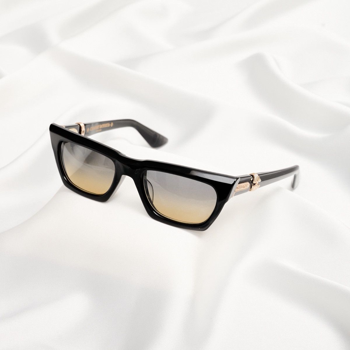 Chrome Hearts CHROME HEARTS CLITERALLY BLACK-18KGP SUNGLASSES Size ONE SIZE - 1 Thumbnail