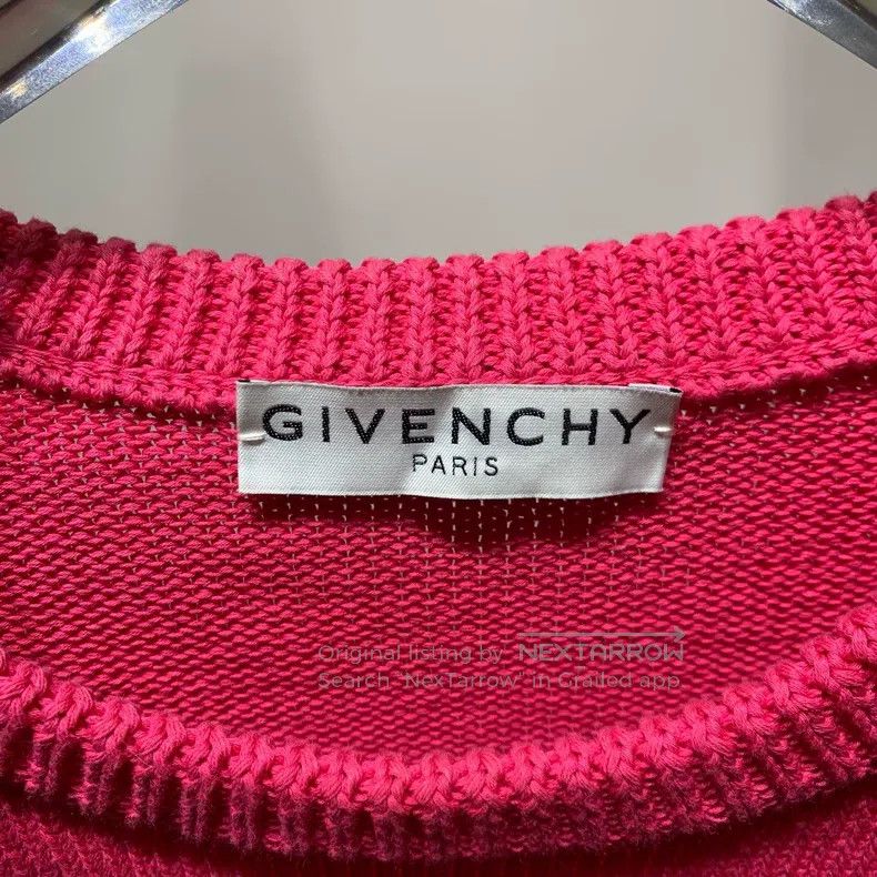 Other Givenchy Fuchsia Off-center Logo Knitted Sweater Size US XL / EU 56 / 4 - 2 Thumbnail