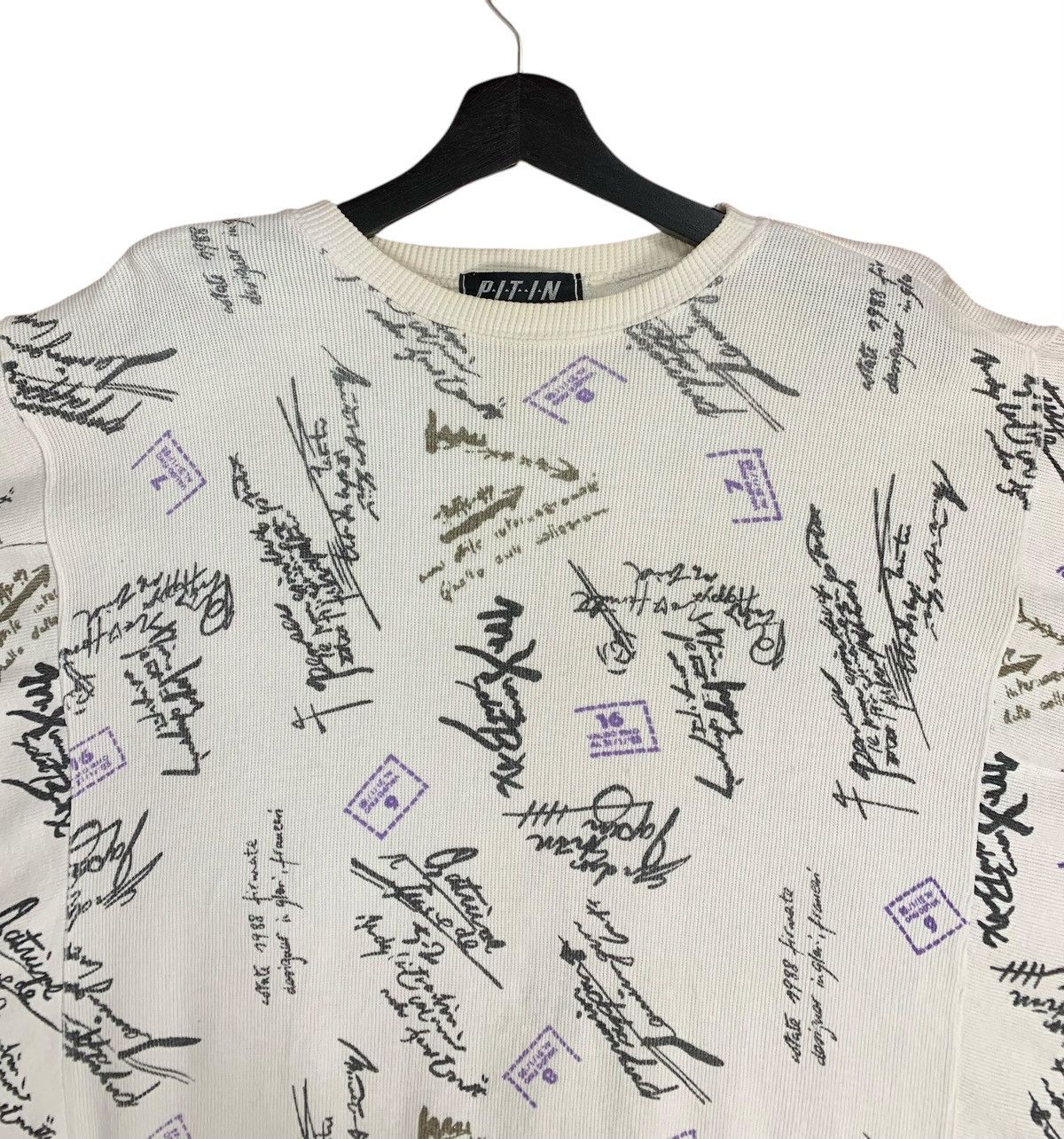 Japanese Brand Vintage Art PITIN JapaneseBrand Streetwear Sweatshirt Size L / US 10 / IT 46 - 4 Thumbnail